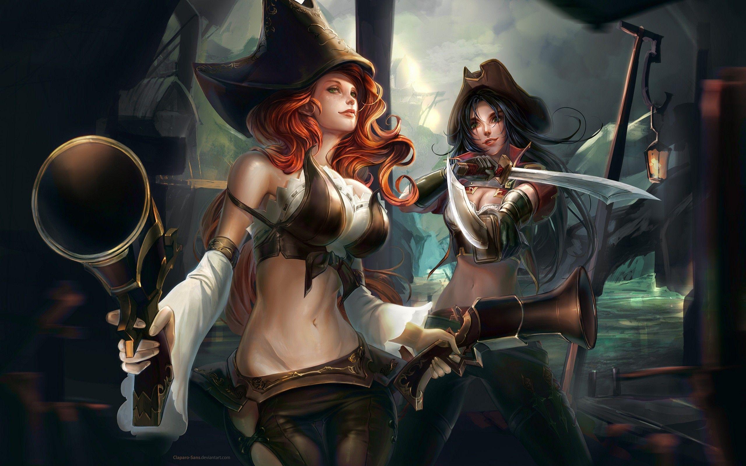 2560x1600 Miss Fortune & Katarina