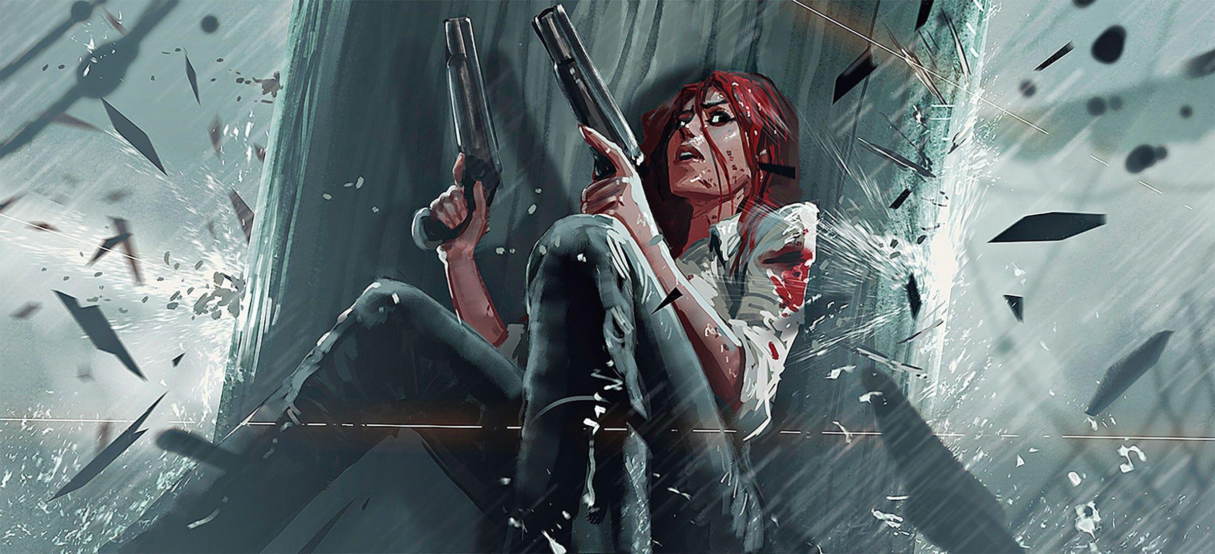 2400x1094 Miss Fortune, Pirates, Redhead, League of Legends, Concept