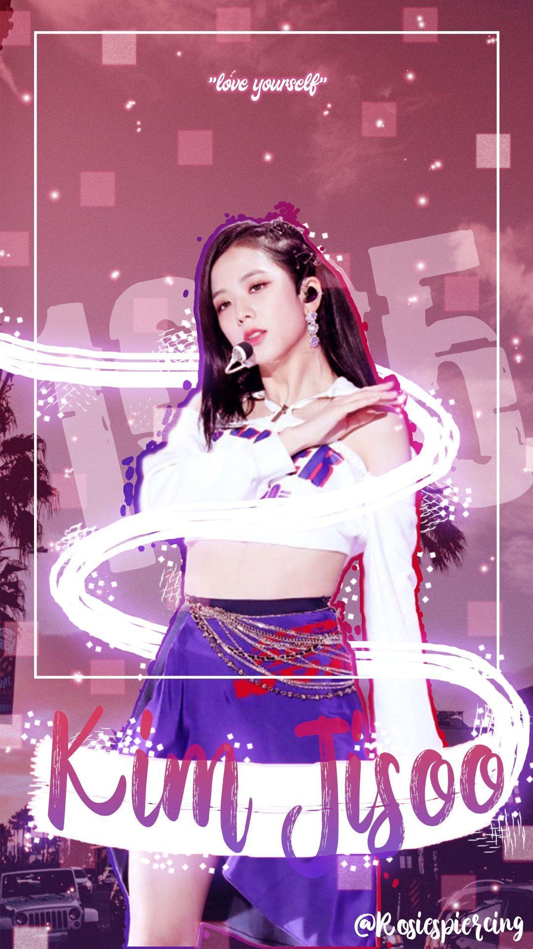 1080x1920 jisoo #kimjisoo #blackpink #blackpinkwallpaper #purple