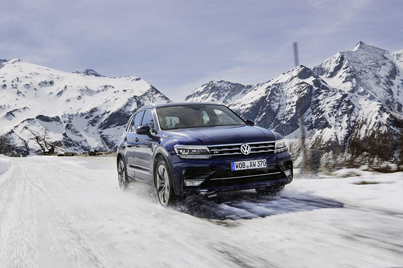 1280x853 Wallpaper Volkswagen 2016 18 Tiguan R Line Worldwide Blue Moving