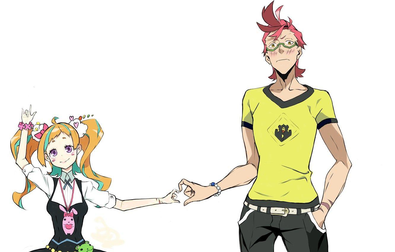1332x850 Wallpaper Girl, Guy, Kiznaiver image for desktop, section