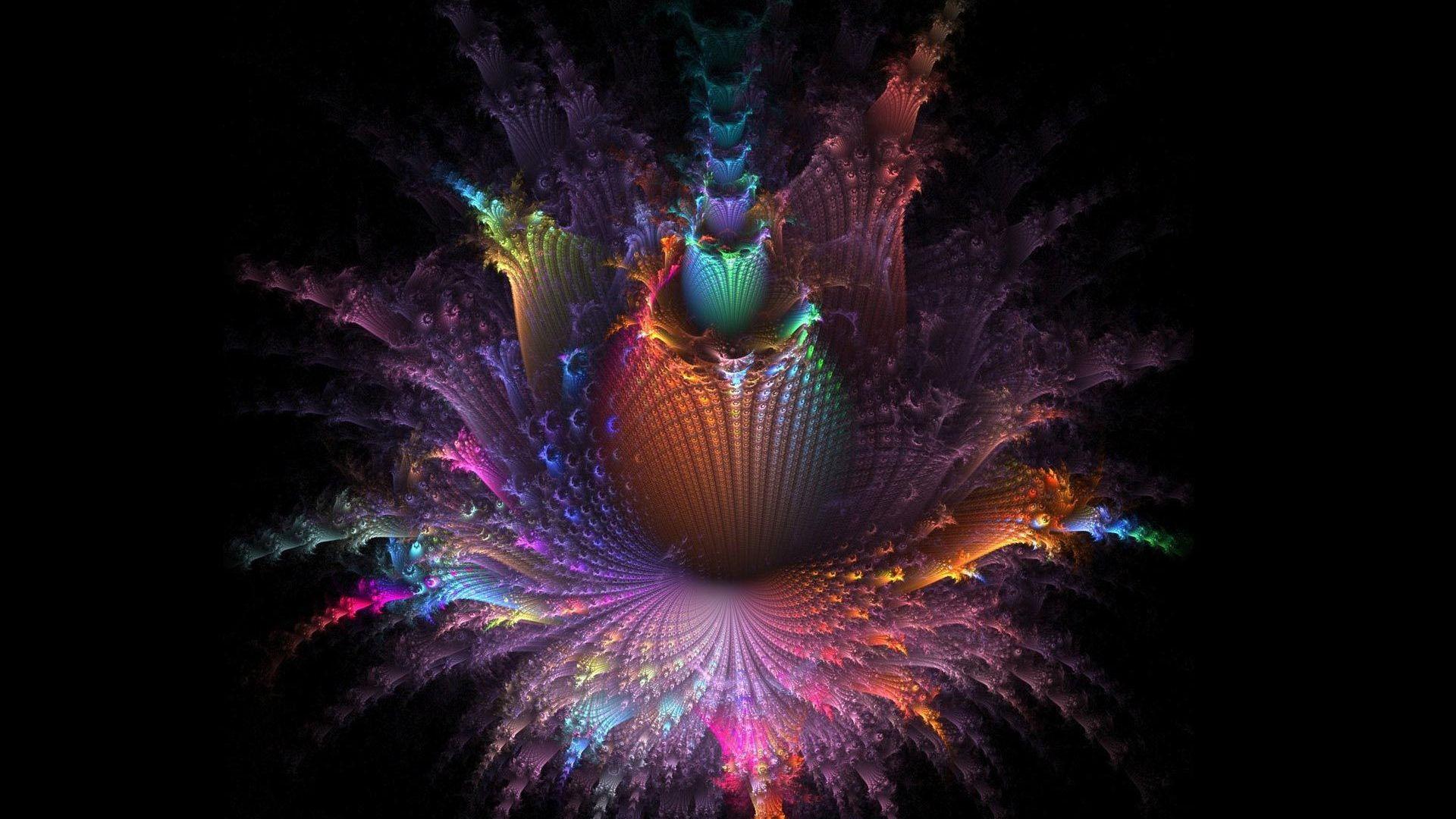 1920x1080 Download 1920x1080 HD Wallpaper flower expressionism violet