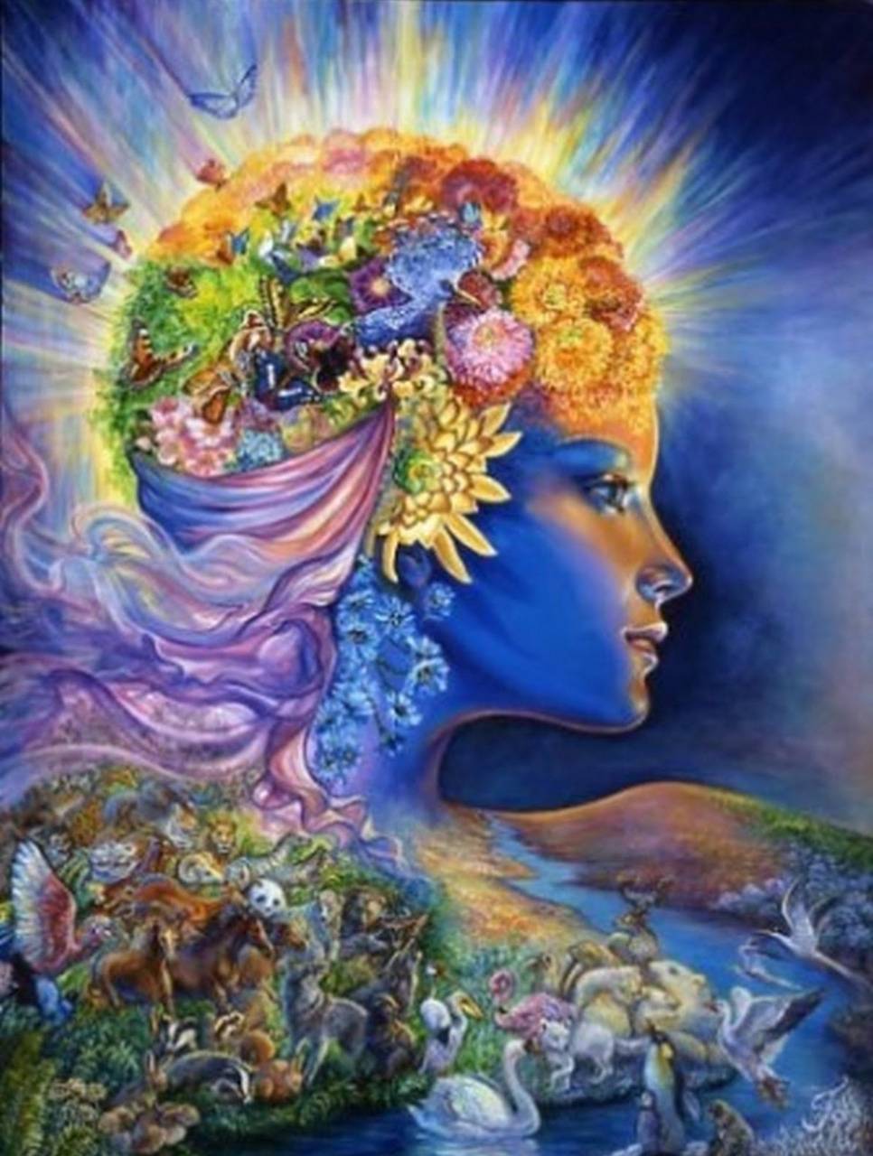 966x1280 Ayahuasca Goddess wallpaper