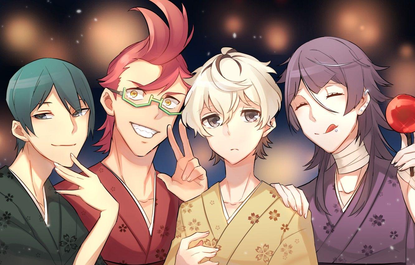 1332x850 Wallpaper Guys, Characters, Kiznaiver image for desktop