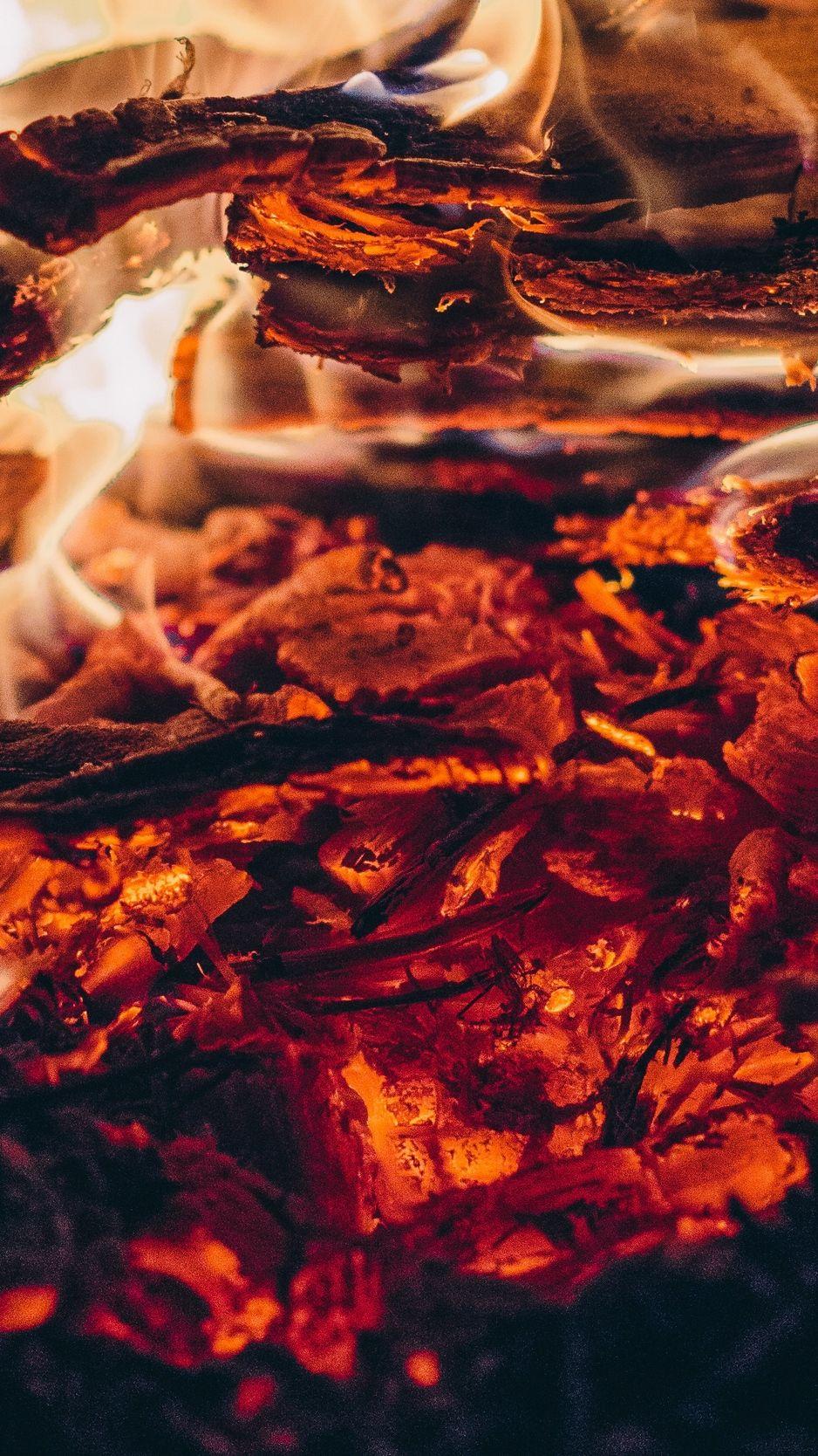938x1668 Download Wallpaper 938x1668 Bonfire, Embers, Fire Iphone 8 7 6s 6