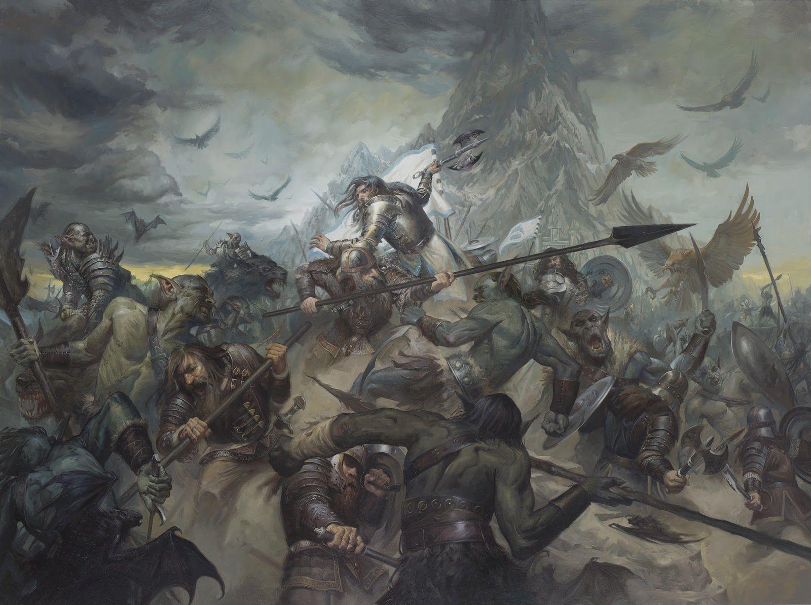 1600x1193 Fantasy Wallpaper: The Last Stand of Thorin Oakenshield