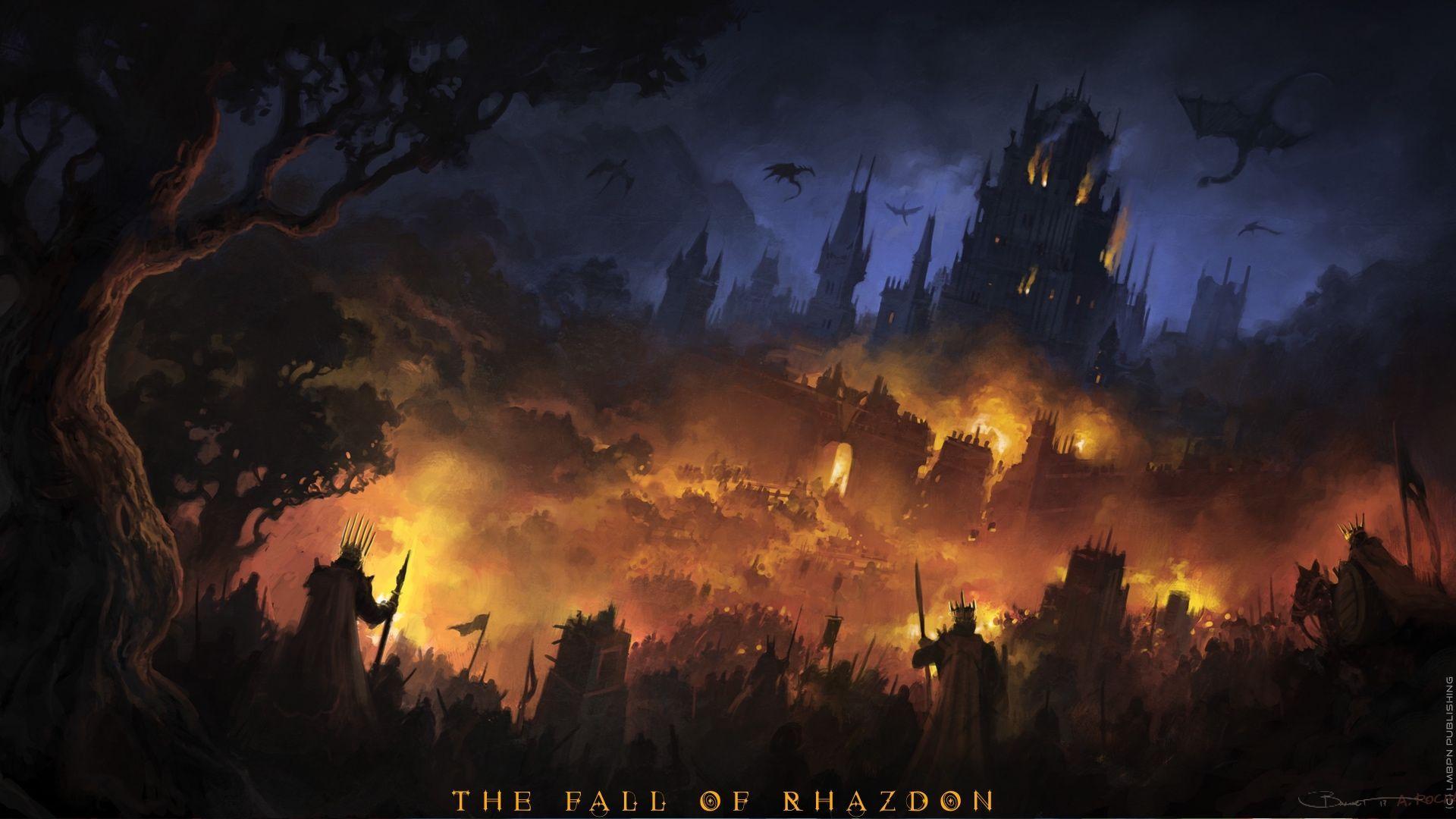 1920x1080 WALLPAPER! Rhazdon's last stand. Art by Andreas Rocha. Art