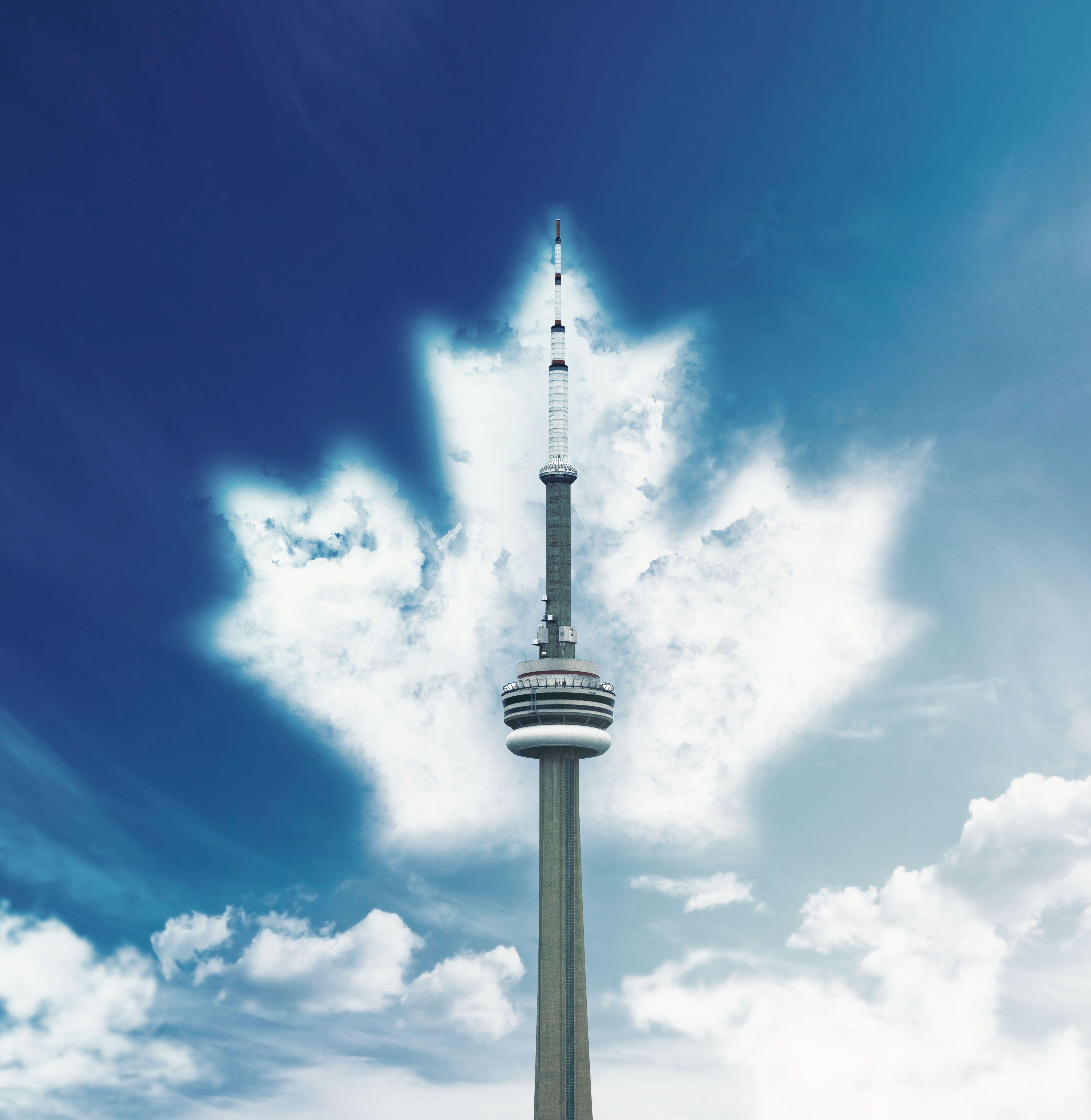 Neon cyberpunk cityscape of Toronto Canada , CN tower, | Stable Diffusion |  OpenArt