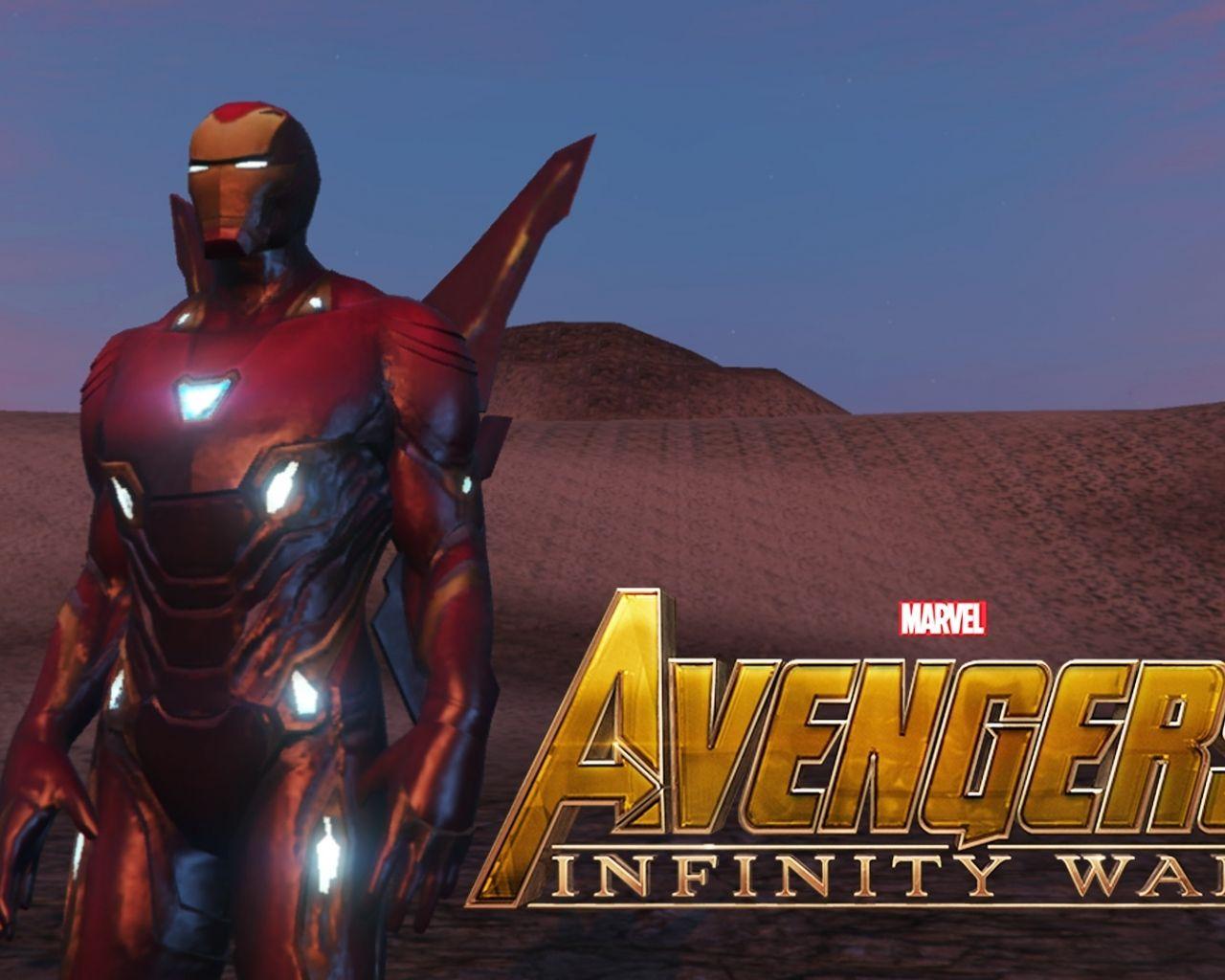 1280x1024 Free download Iron Man Mark 50 MFF version Full emissive