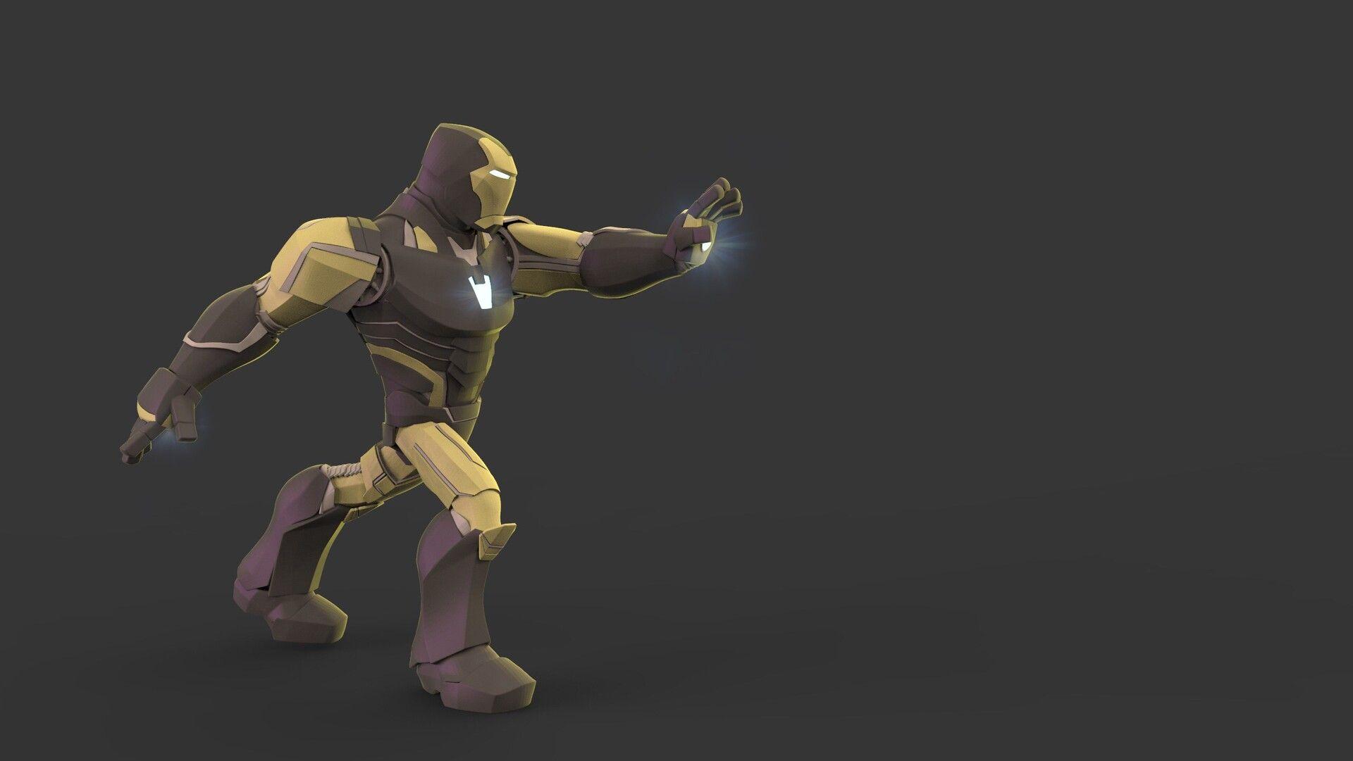 1920x1081 Iron Man mark 85 Disney infinity style, Emanuel