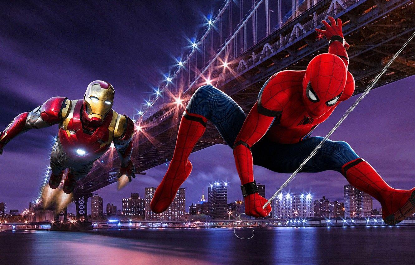 1332x850 Tony Stark And Peter Parker Wallpaper
