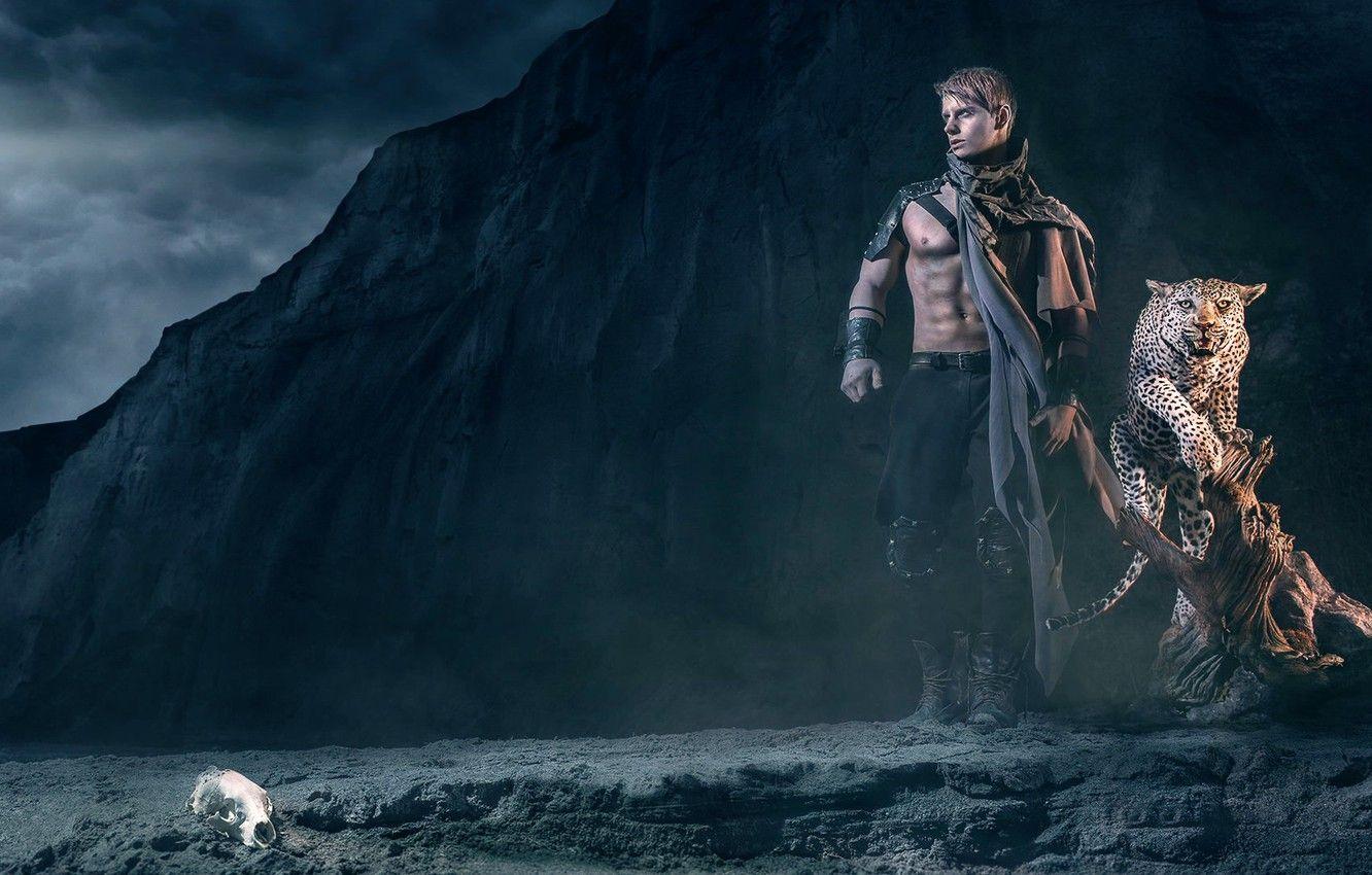 1332x850 Wallpaper Leopard, Guy, Post Apocalyptic Image For Desktop