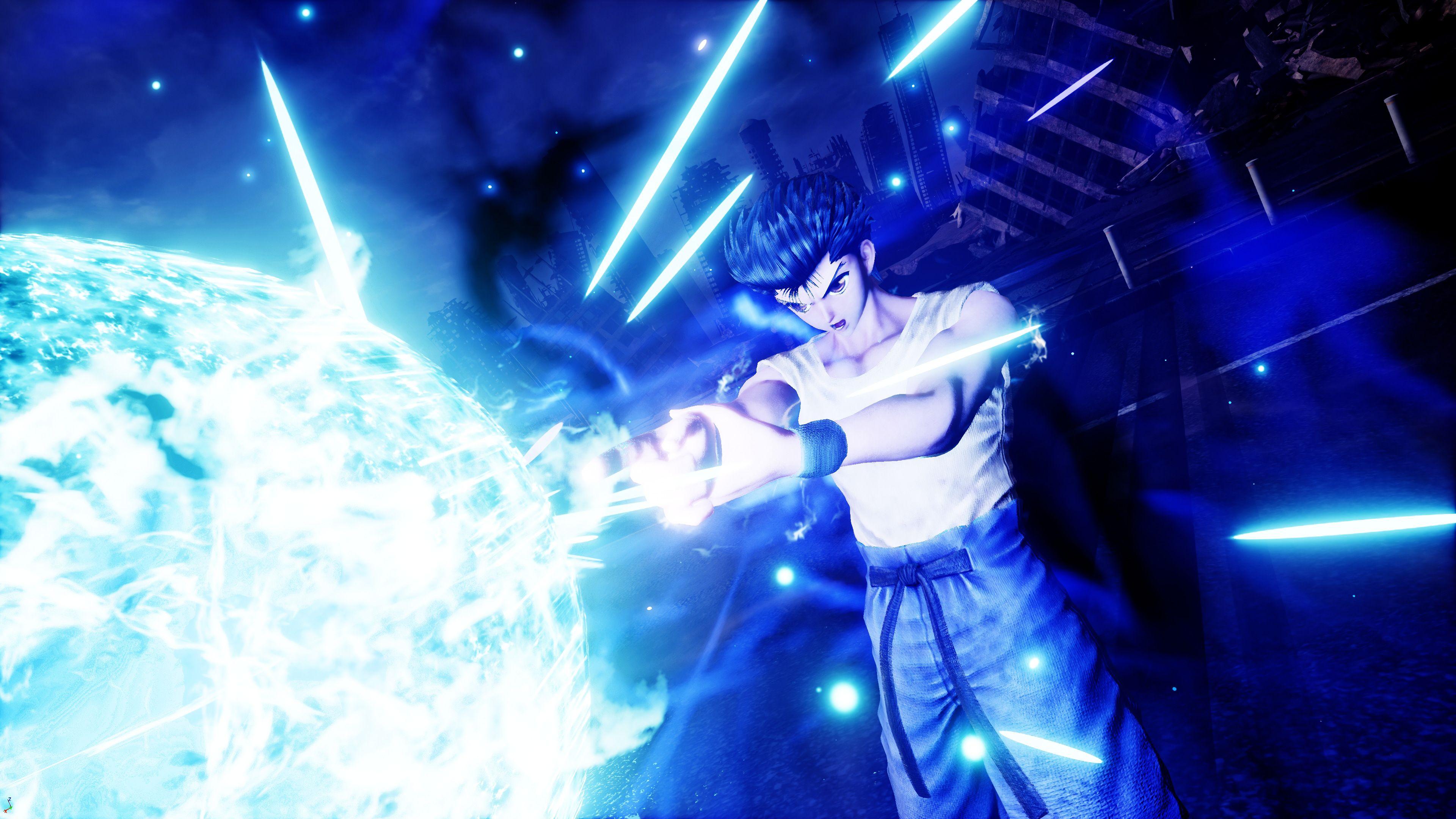 3840x2160 Yusuke Ray Gun Jump Force Yu Yu Hakusho 4k Wallpaper