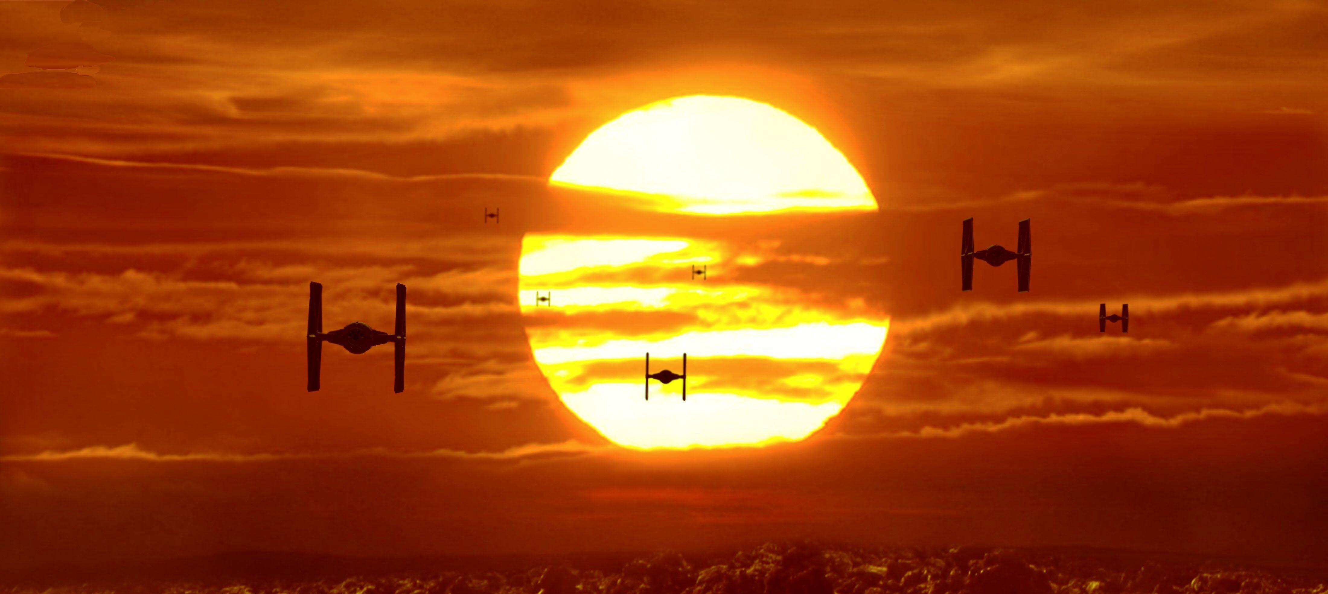 4400x1970 The Force is Strong with this Sunset