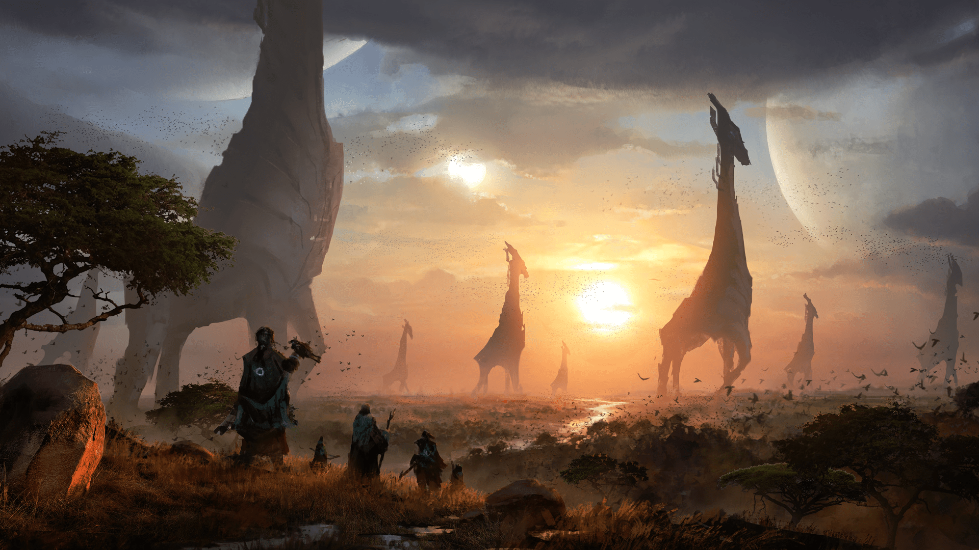 1920x1080 Download 1920x1080 Fantasy Creatures, Sci Fi, People, Field