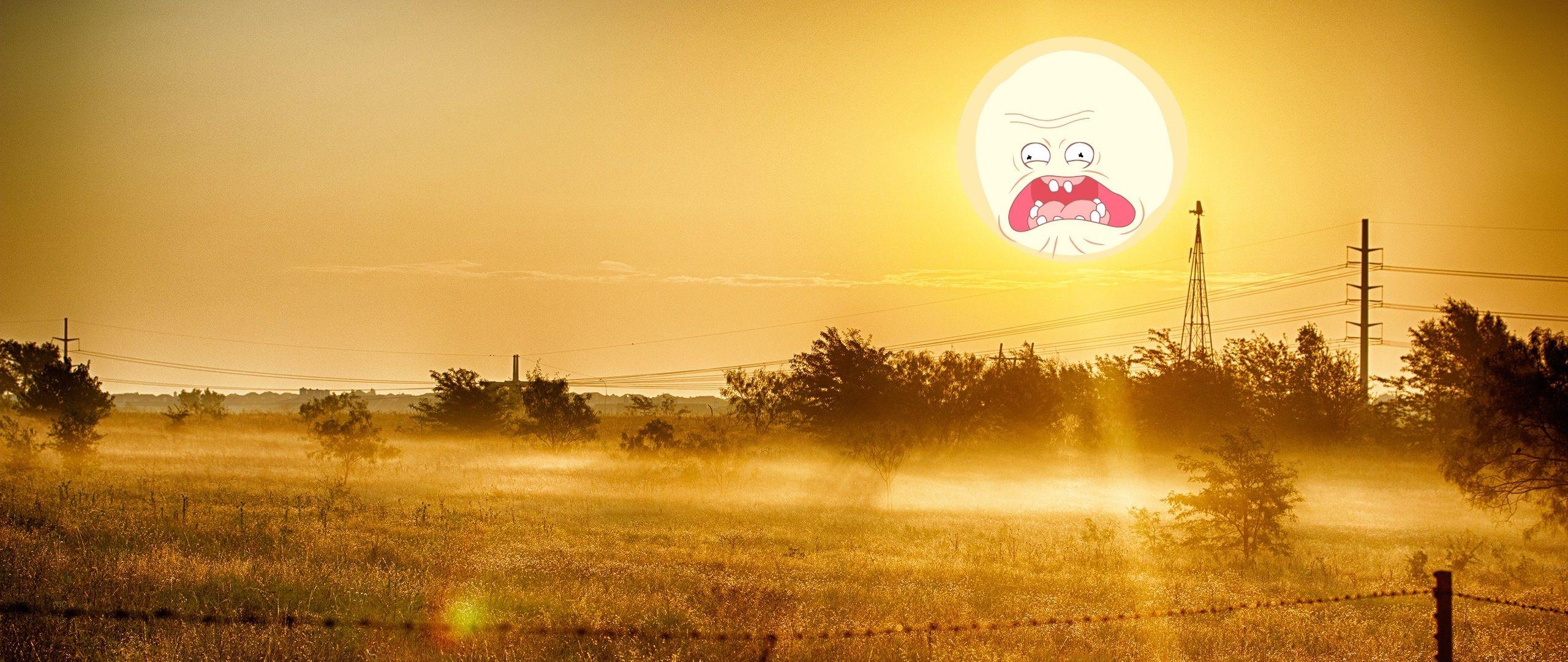 2560x1080 Screaming Sun 2560x1080 Wallpaper