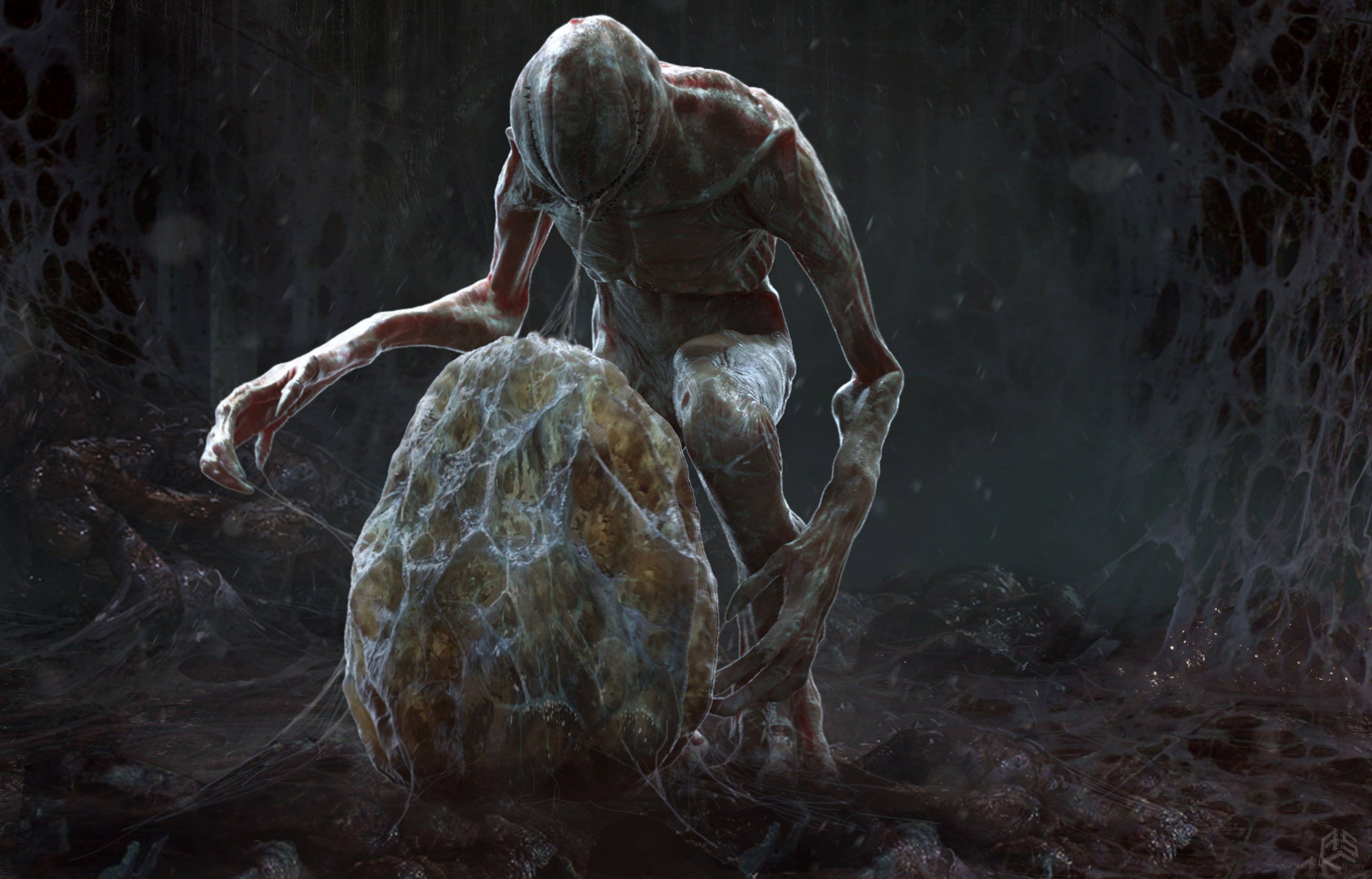 4000x2563 Dark Fantasy, Creature, Eggs, Stranger Things, Solid