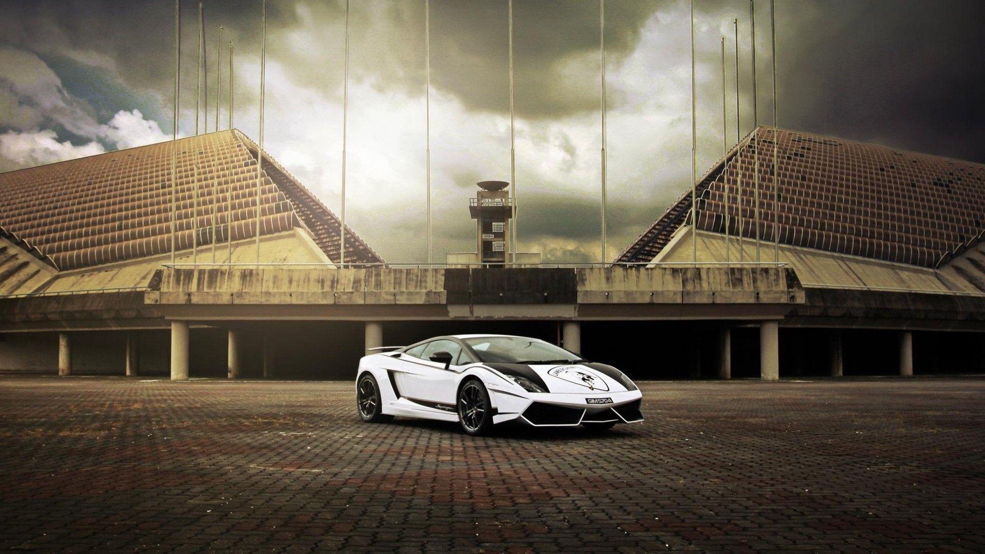 1920x1080 Lamborghini White Wallpaper HD