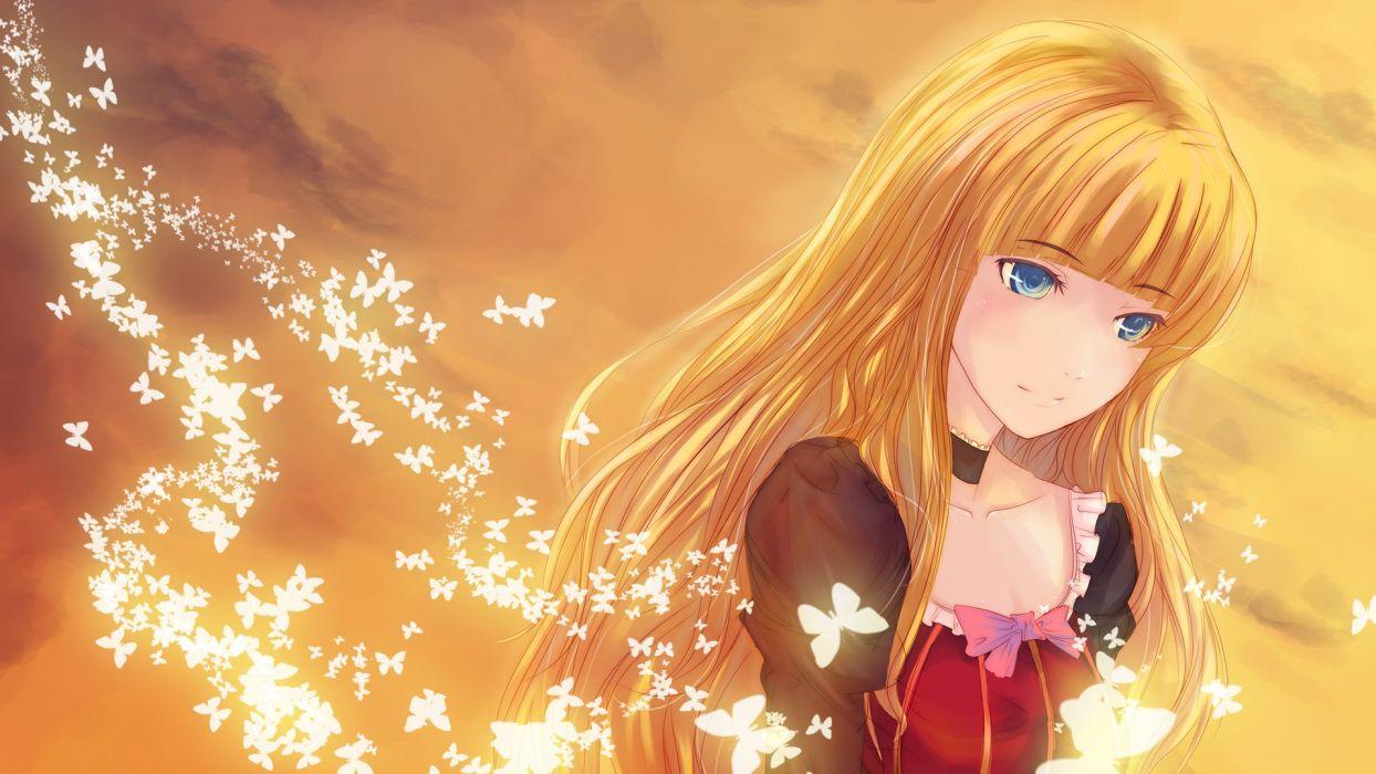 Blonde Anime Girl Wallpapers  Wallpaper Cave