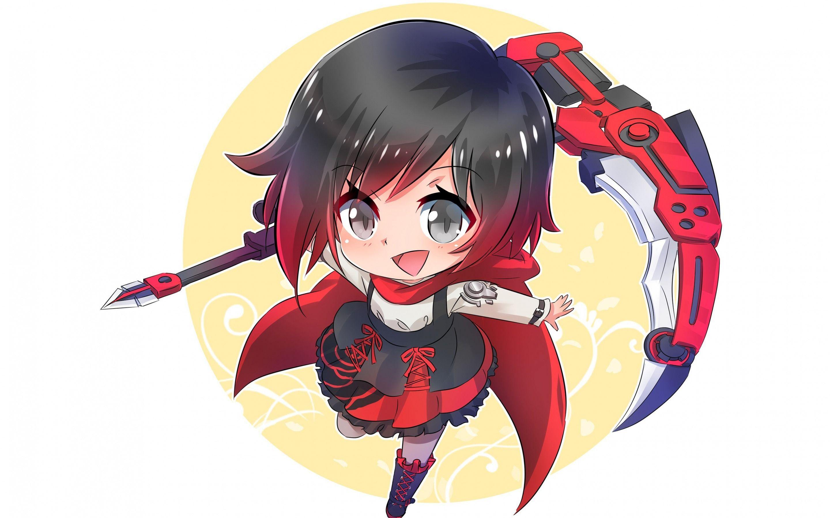 2880x1800 Download wallpaper RWBY, Ruby Rose, American anime series