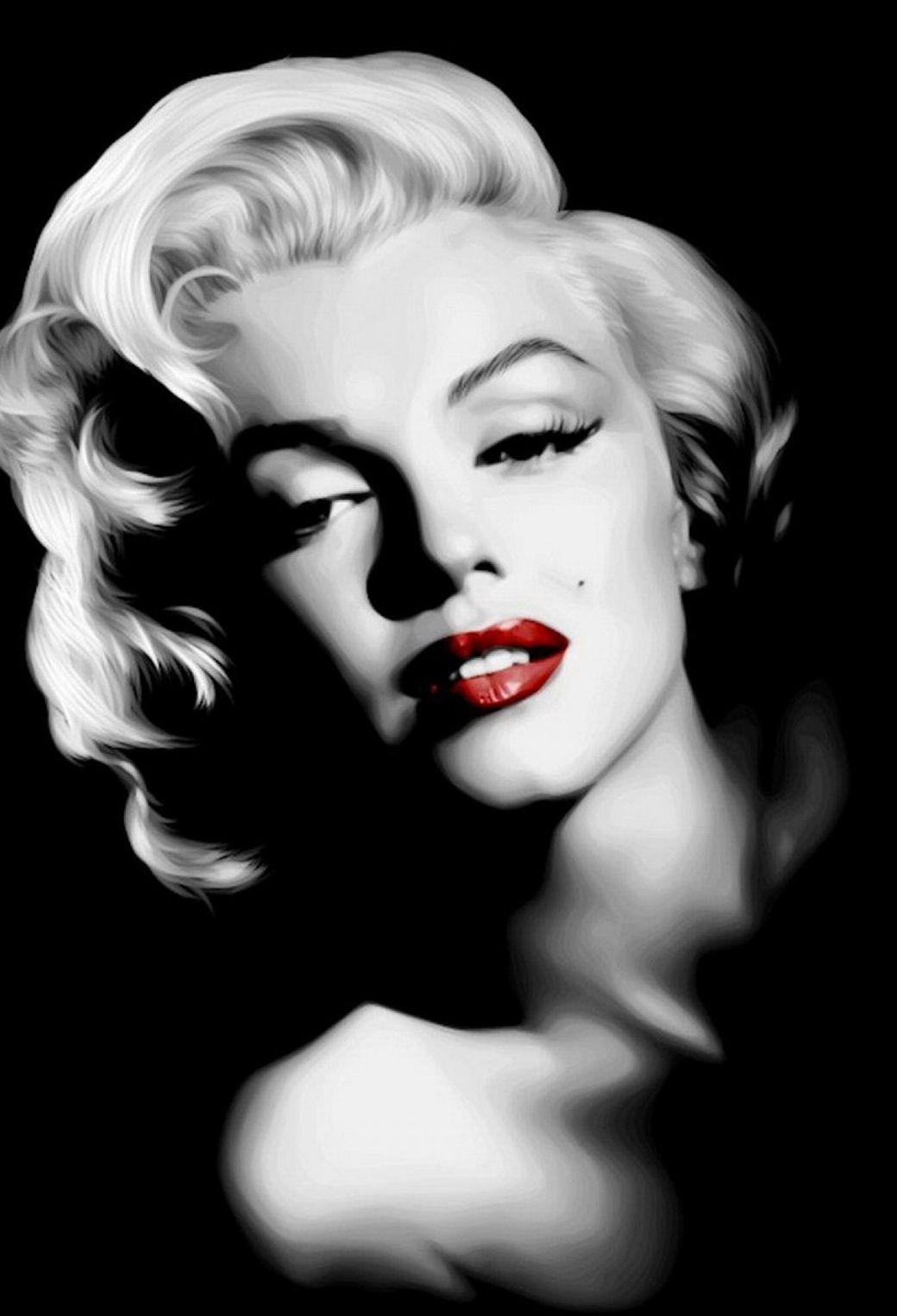 1040x1526 Marilyn Monroe in Dark Hình nền cho iPhone X, 8, 7, 6