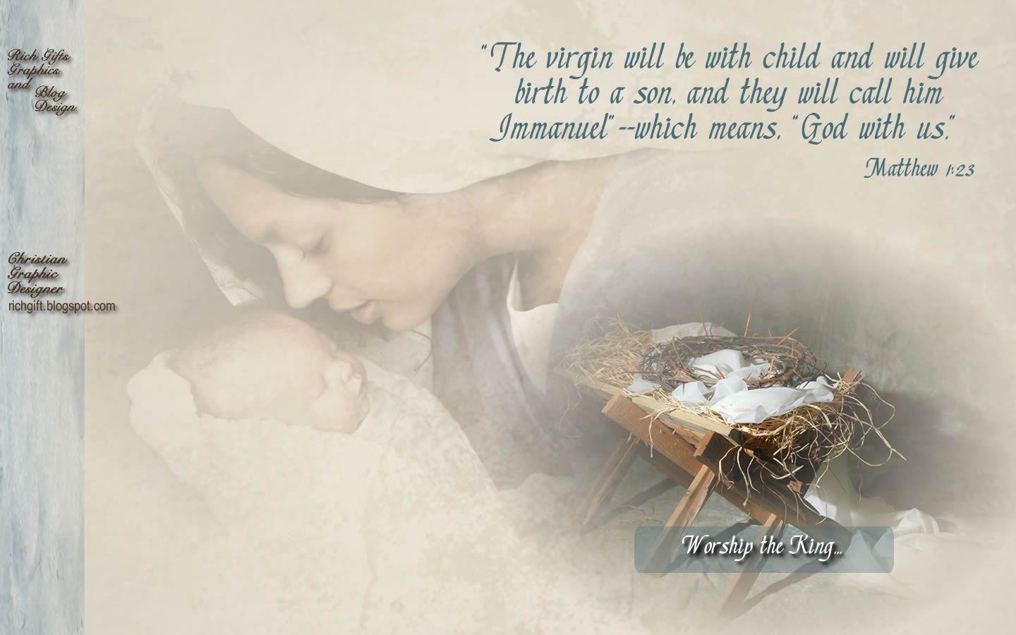 1440x900 Celebrate the Birth of Christ with this Christmas desktop