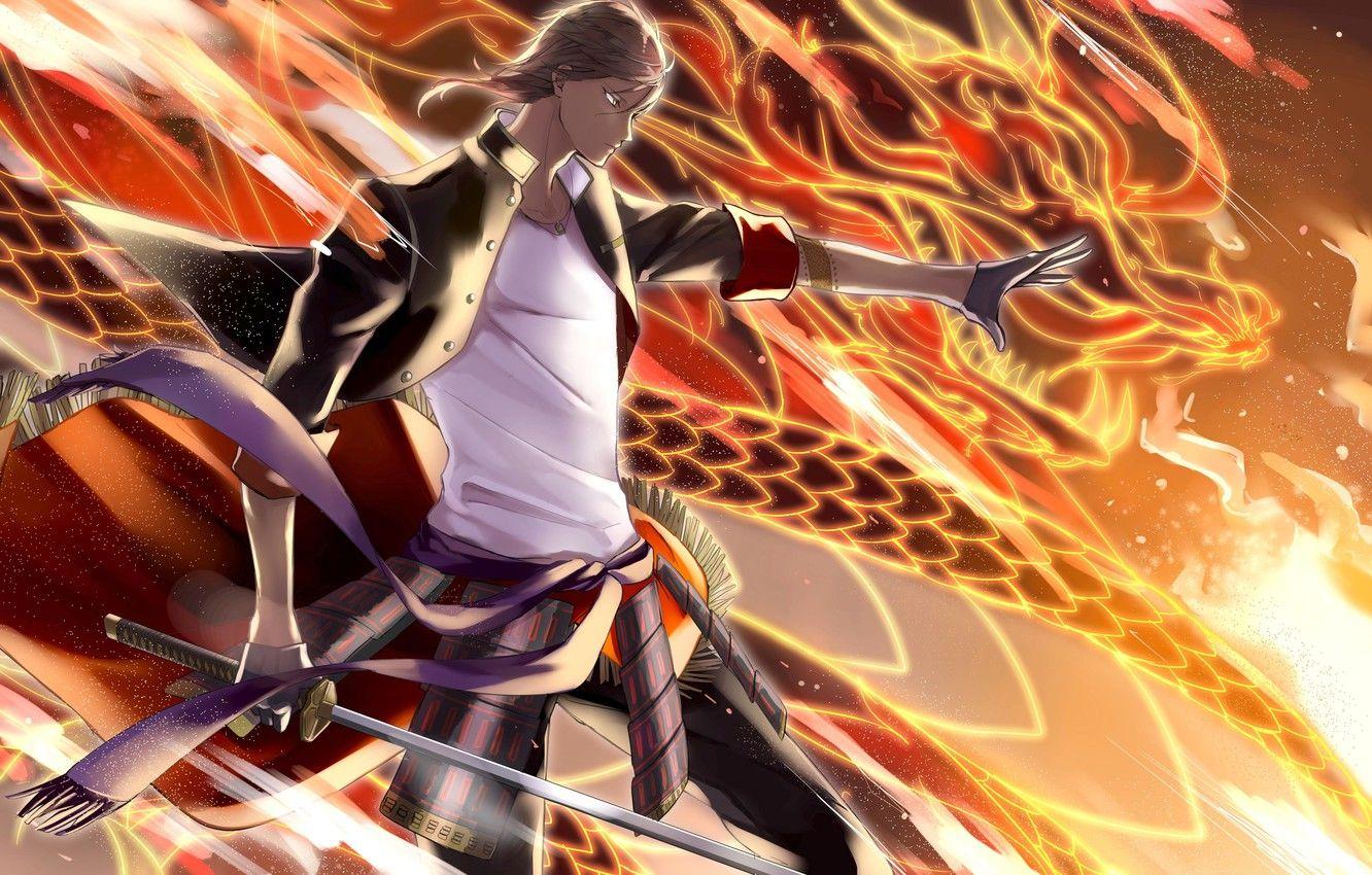 Desktop Wallpaper Giotto Katekyo Hitman Reborn Anime Boy Fire Anime   Hd Image Picture Background Faafd7
