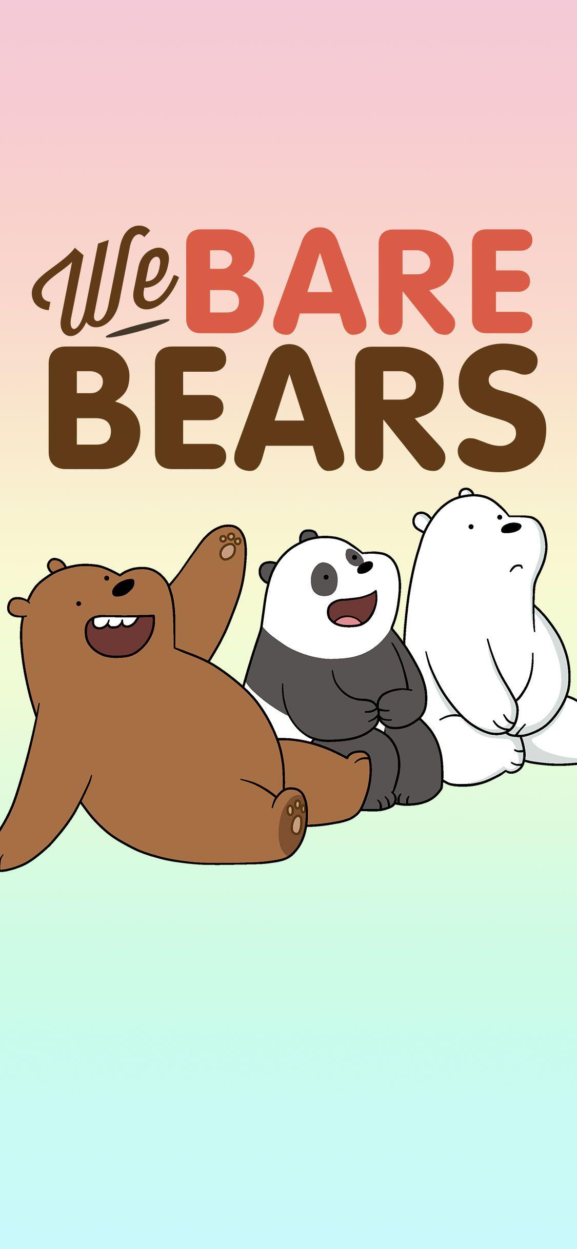 1125x2436 We Bare Bears Desktop / Mobile Wallpaper & Vector Ai / EPS