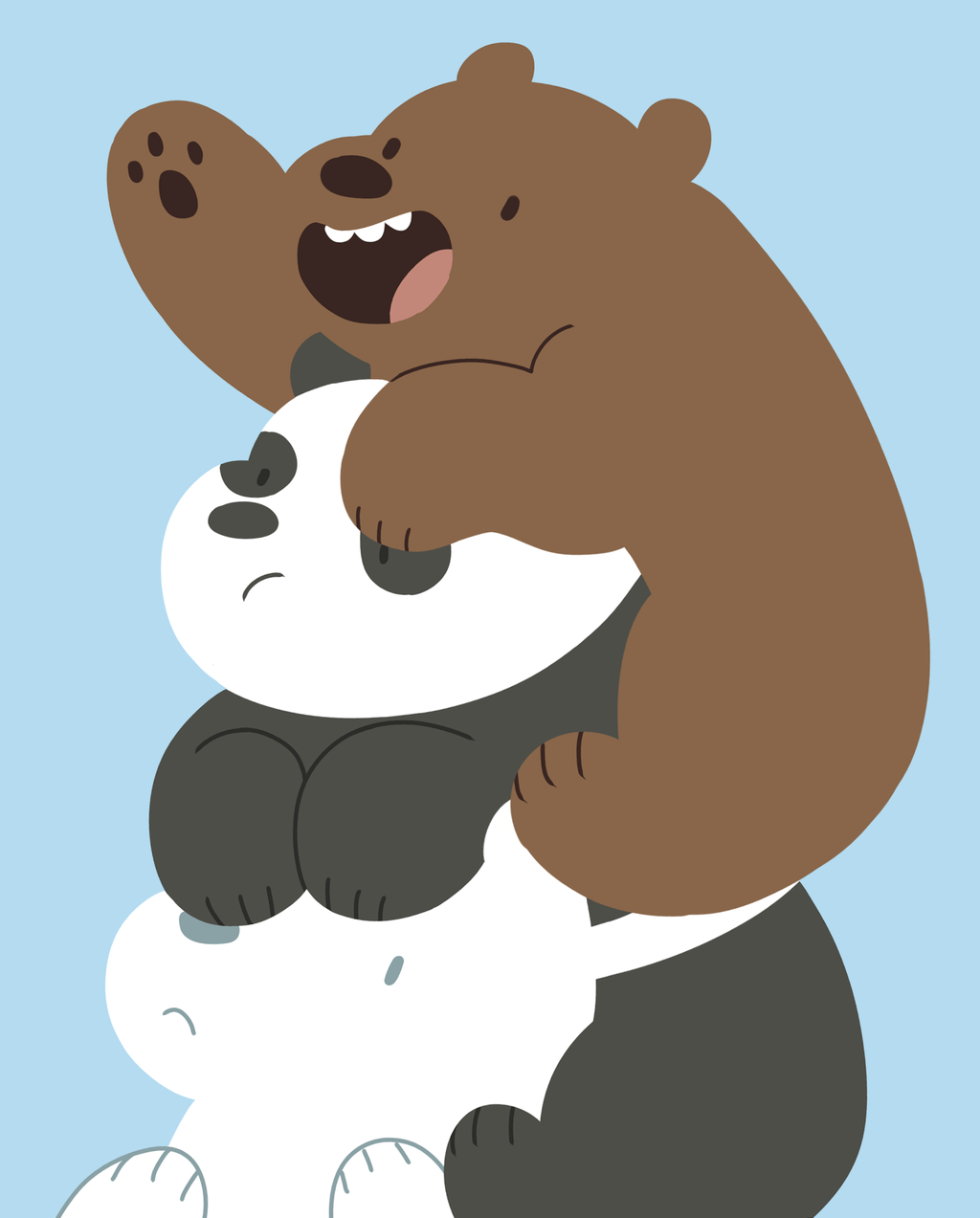 1024x1273 We Bare Bears Wallpaper