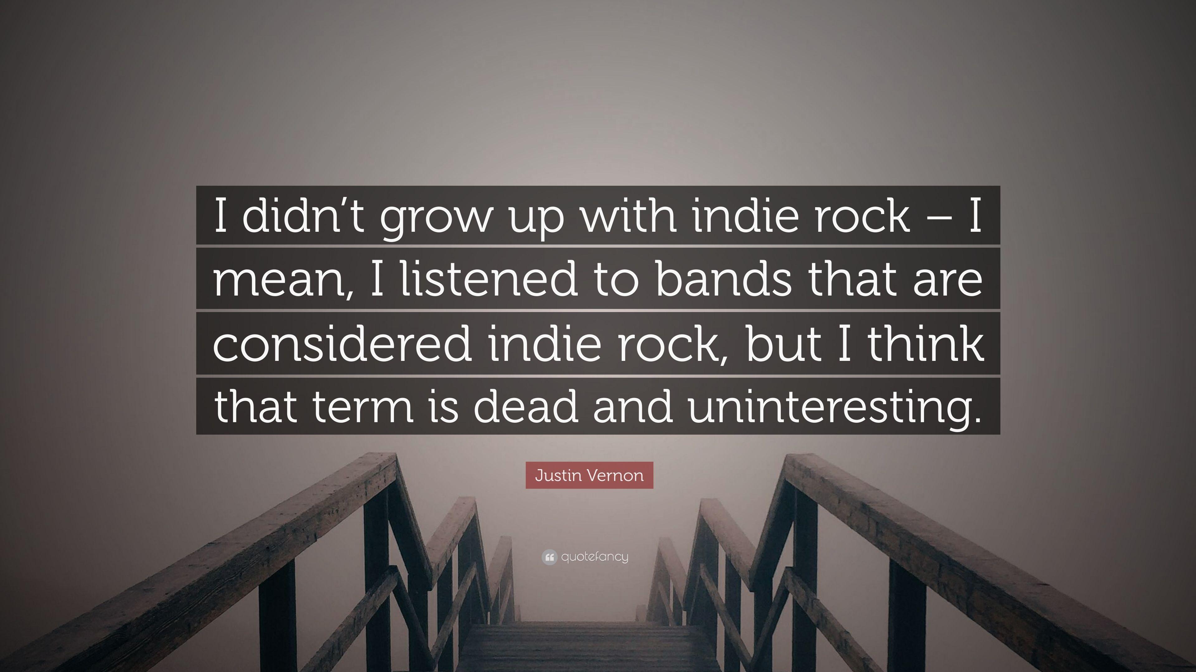 3840x2160 Justin Vernon Quote: “I didn't grow up with indie rock