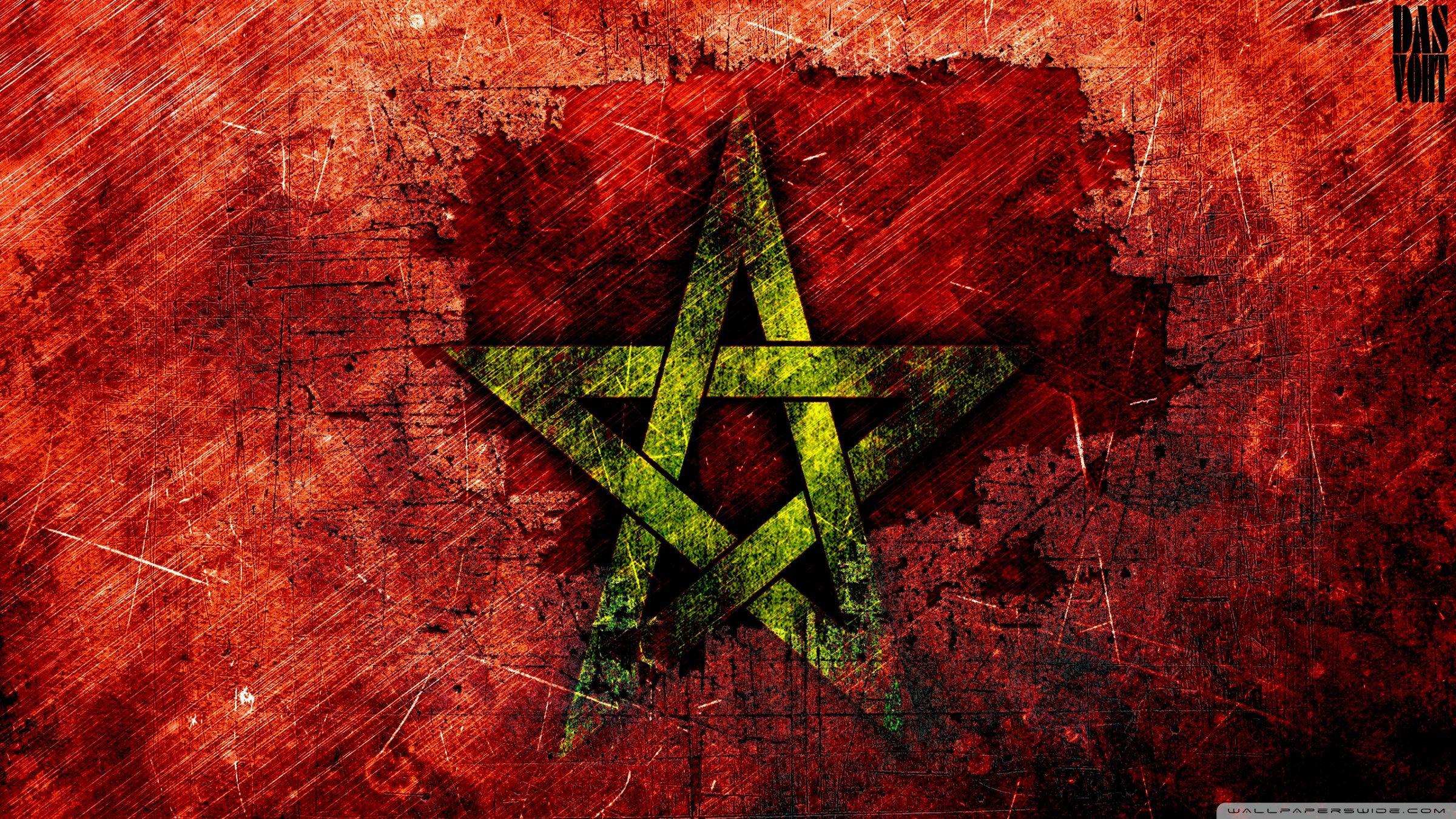2400x1350 Flag Of Morocco Wallpaper