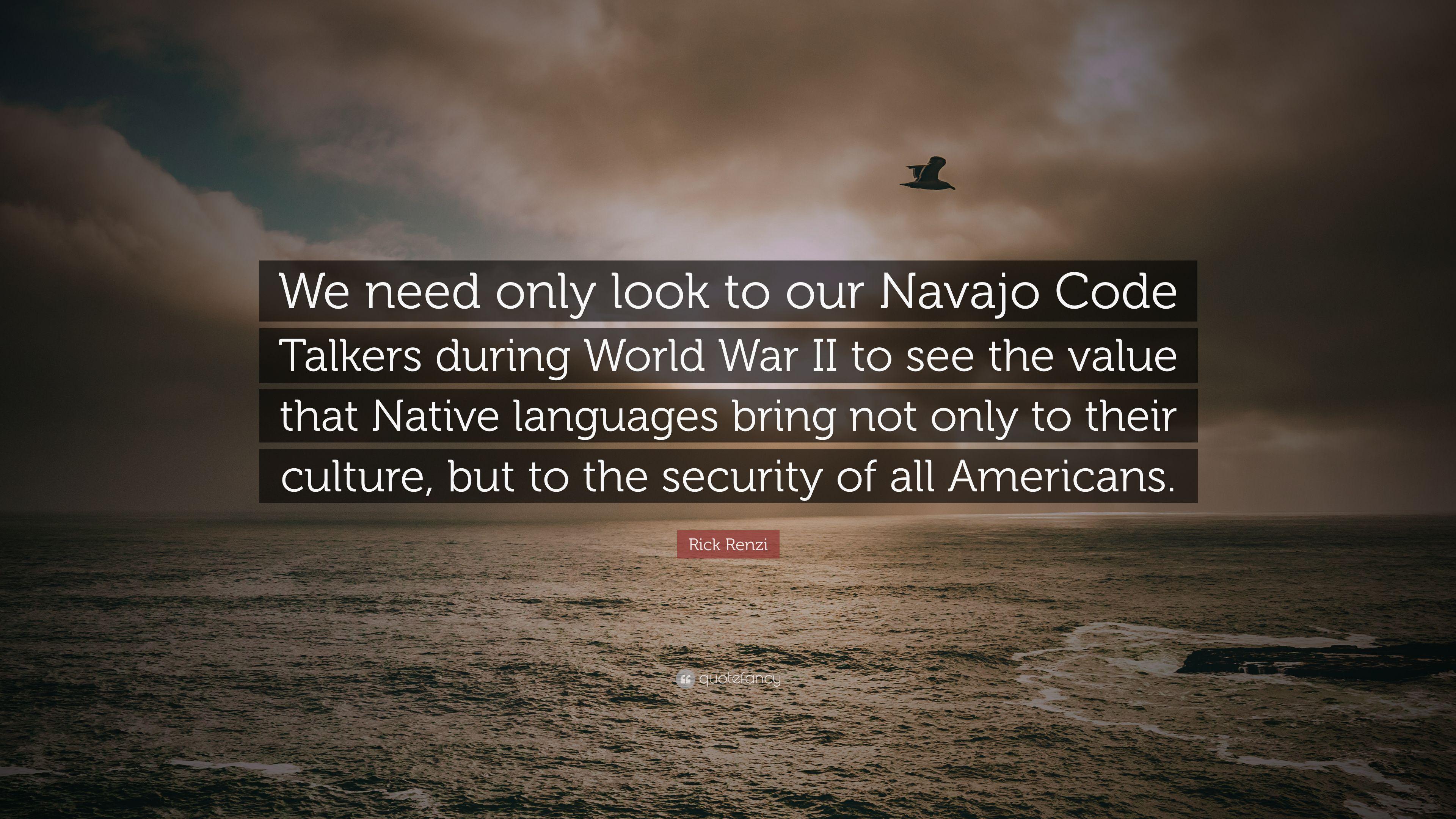 3840x2160 Rick Renzi Quote: “We need only look to our Navajo Code