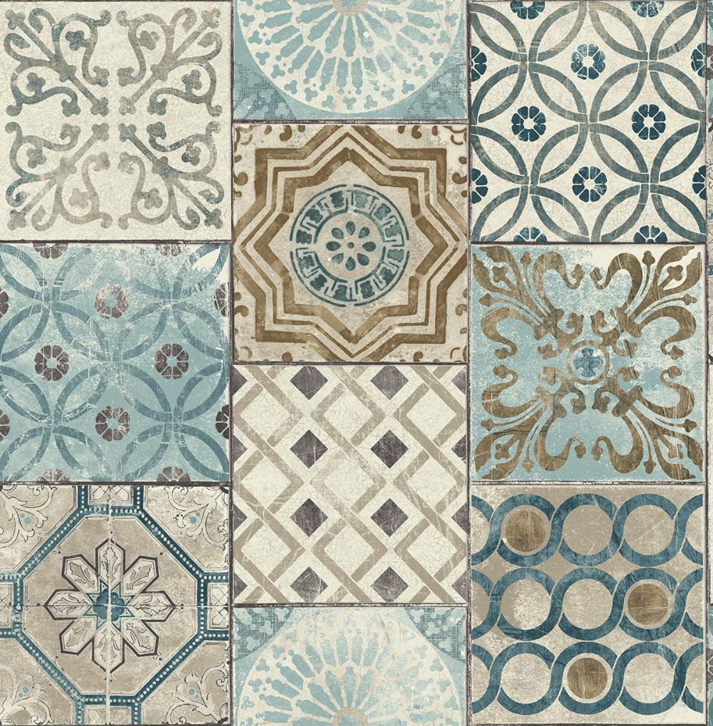 1000x1018 Moroccan Tile Peel And Stick Wallpaper In Neutrals And Greys