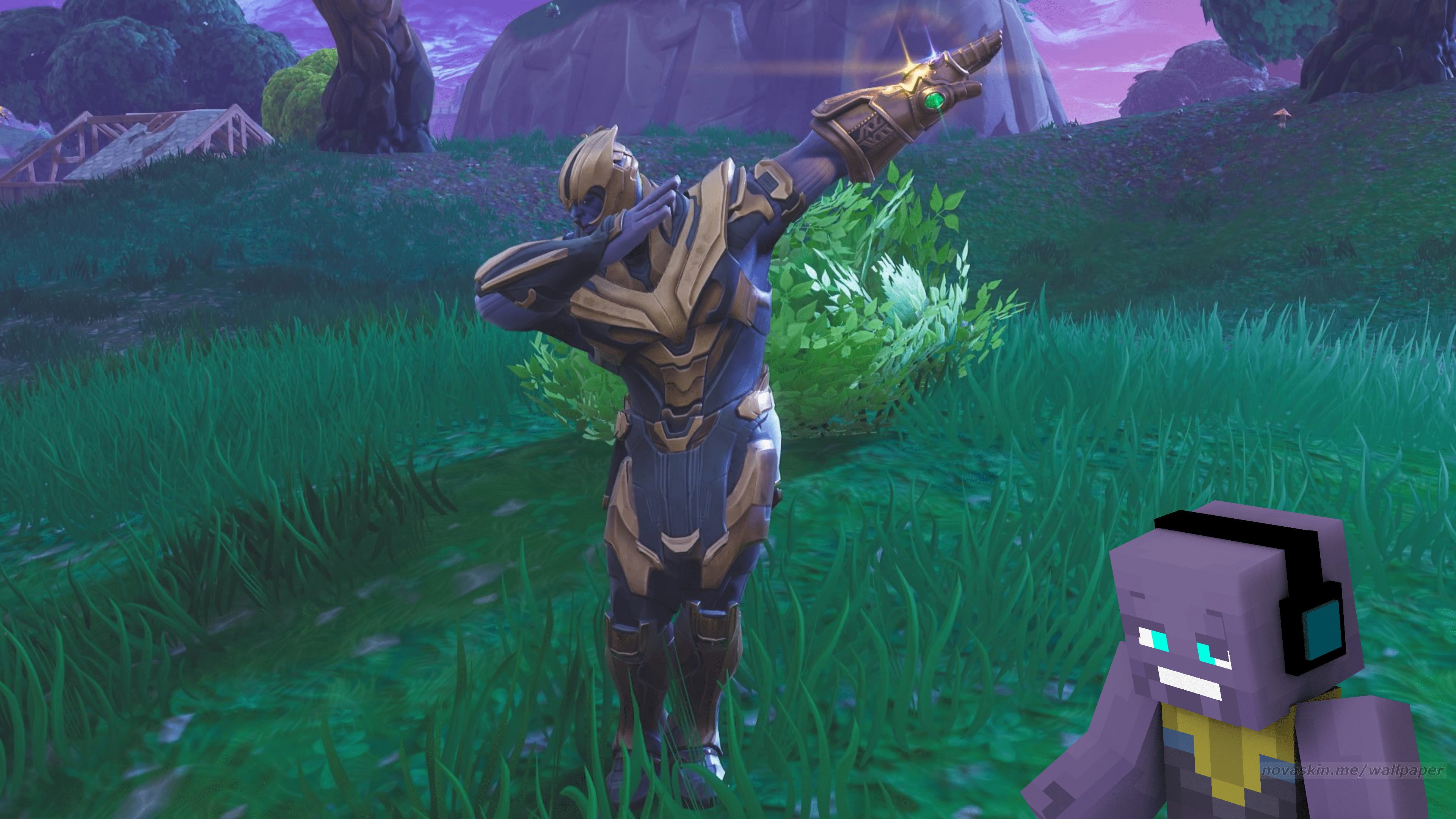 3840x2160 this is how thanos plays fortnite
