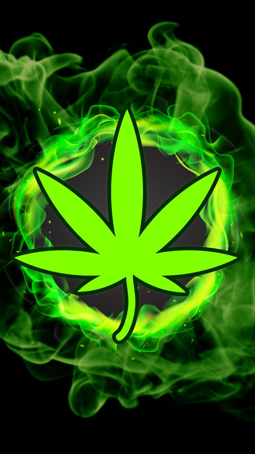 1080x1920 Free HD 420 Green Flames Phone Wallpaper.4210