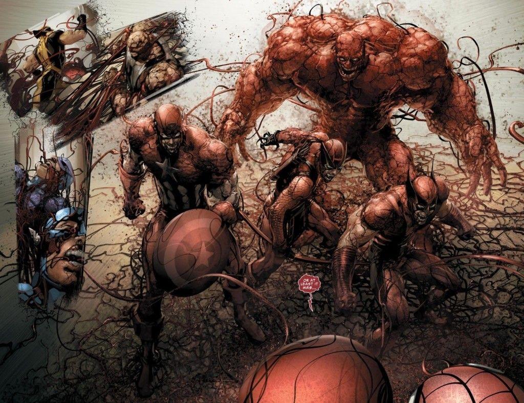1024x788 The Carnage symbiote takes over the Avengers in Carnage USA