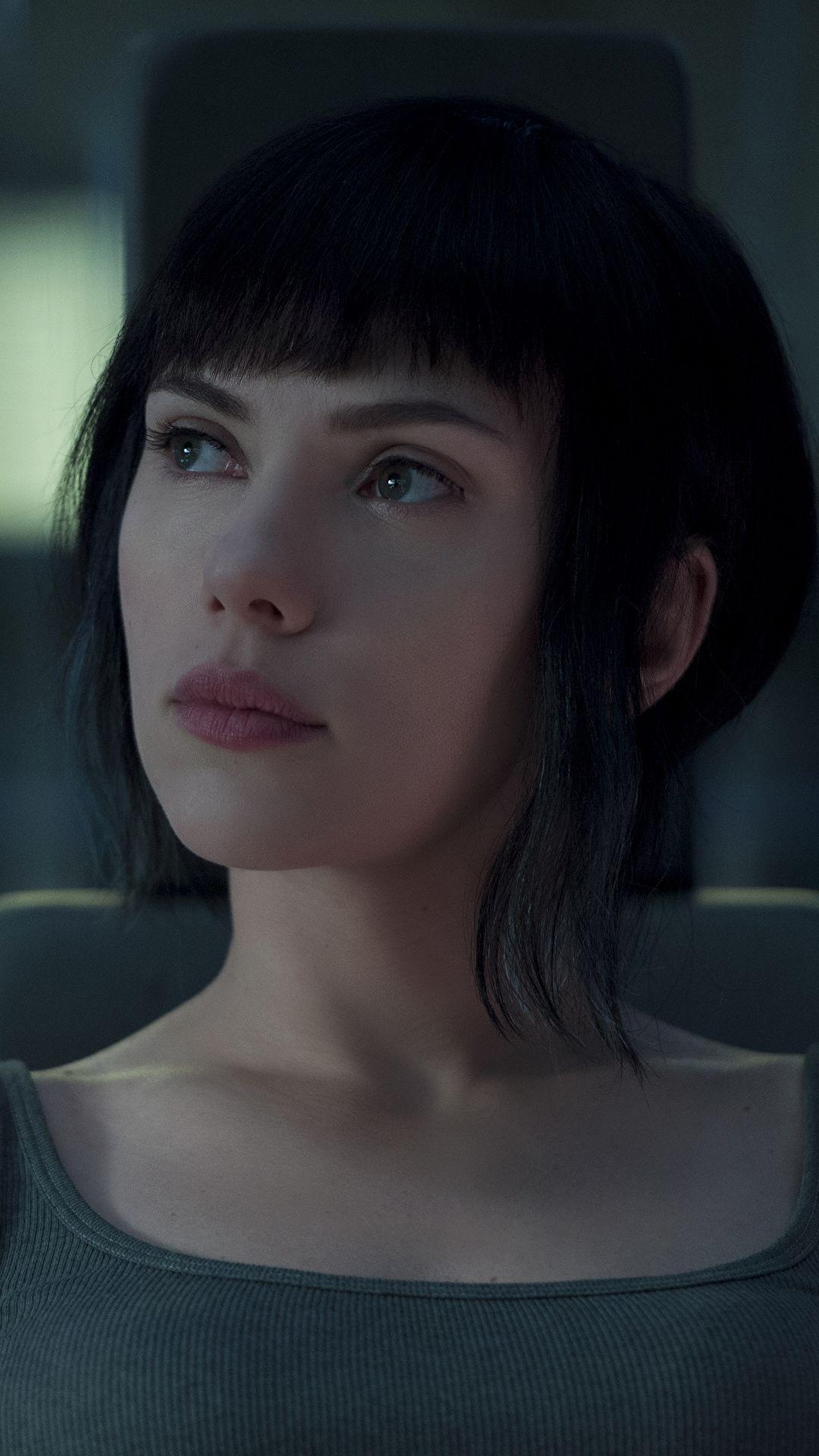 1080x1920 Wallpaper Ghost in the Shell 2017 Scarlett Johansson young