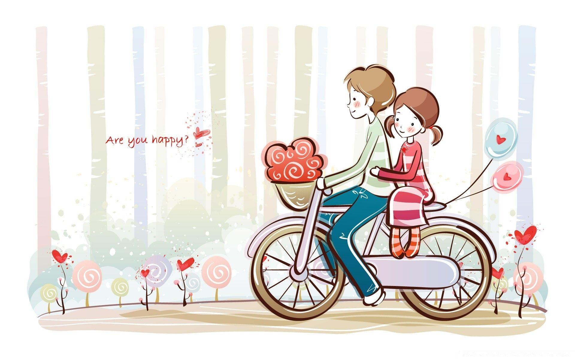 1920x1200 Cute Valentine Couple