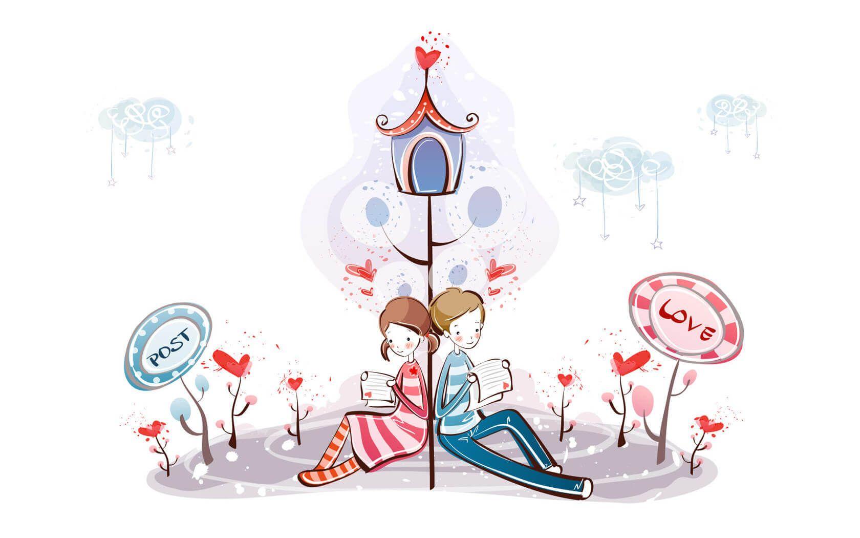 1680x1050 Download Free HD Valentine Day Wallpaper 11 Cartoon