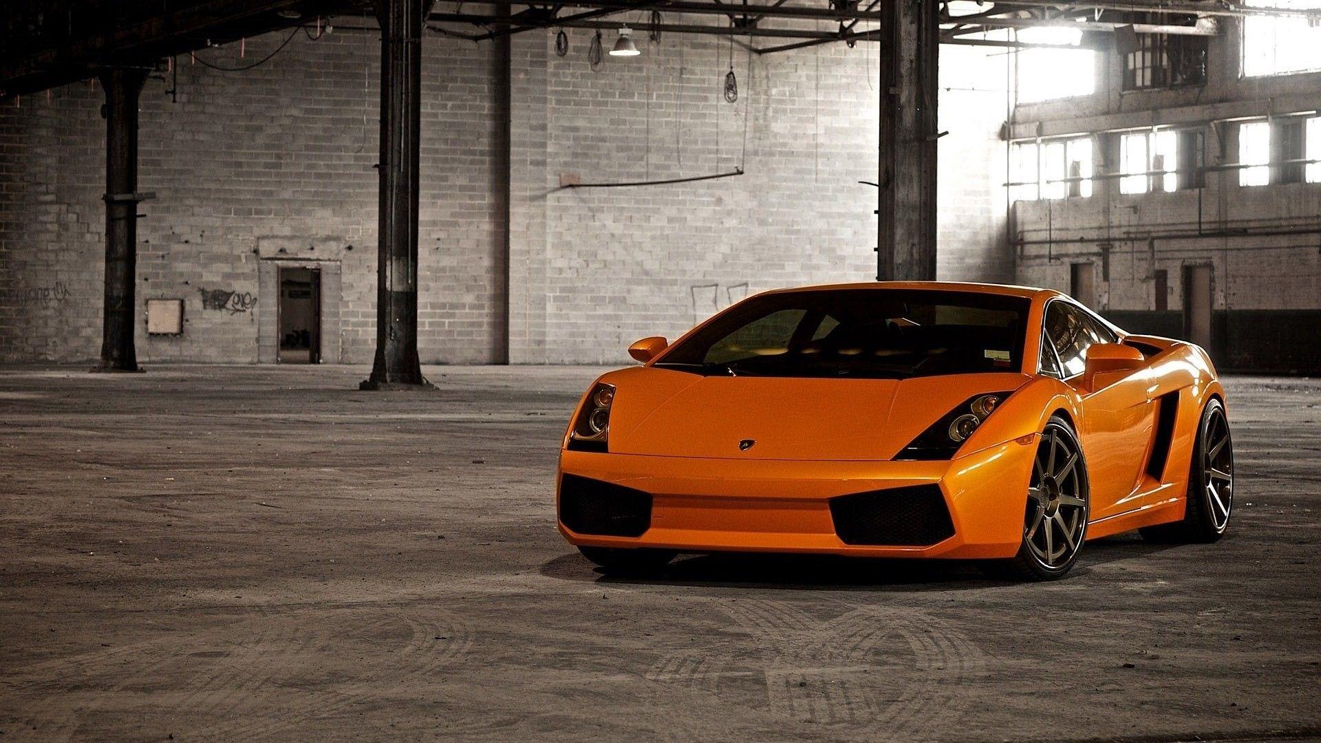 1920x1080 Orange Stylish Car Lamborghini Wallpaper