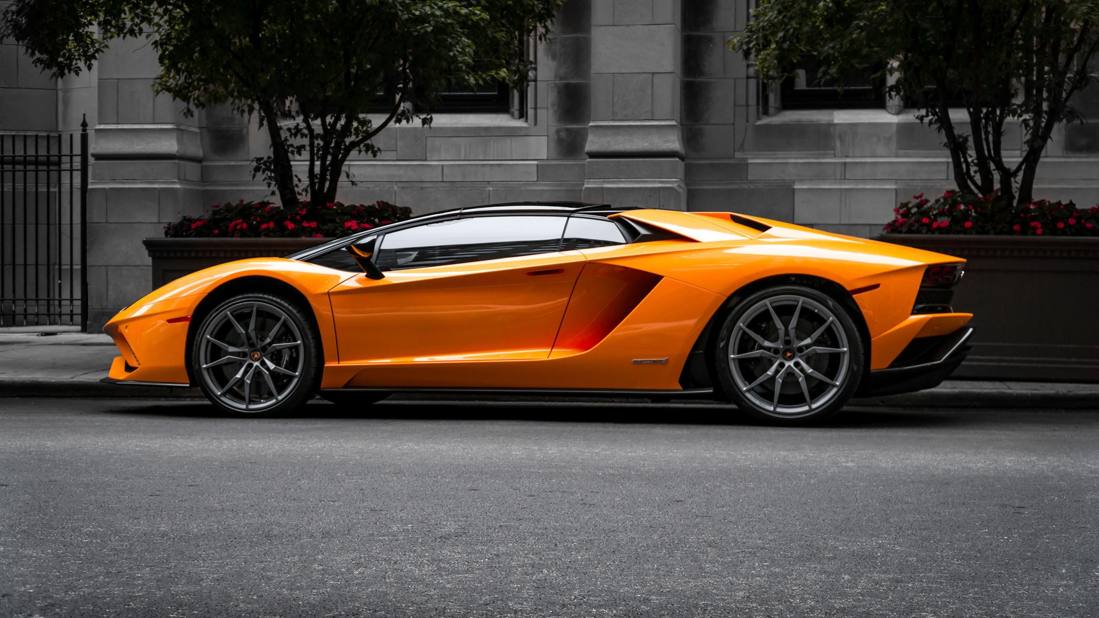 Lamborghini aventador orange