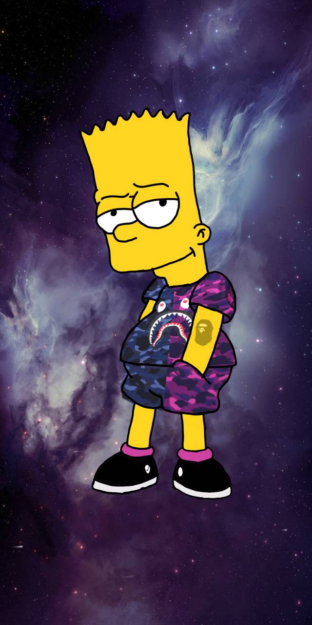 640x1280 Bart Bape Wallpaper
