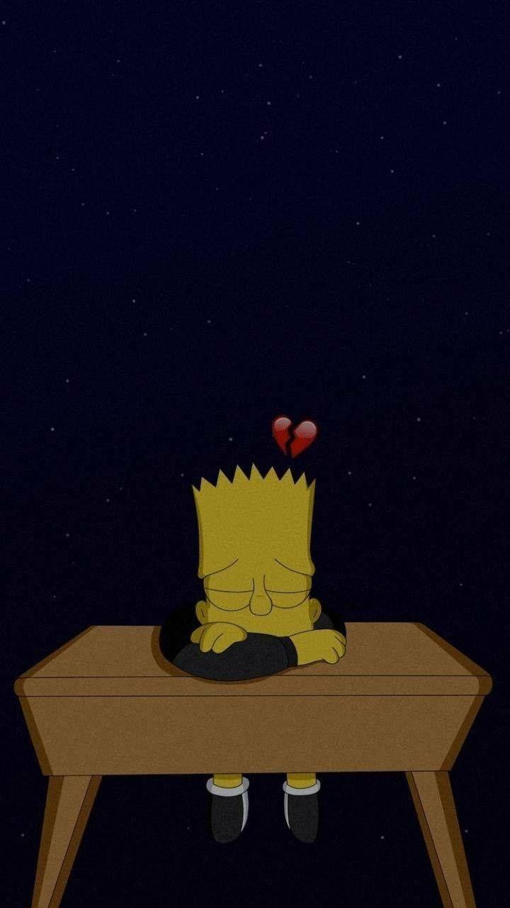 720x1280 Sad Simpsons Wallpaper