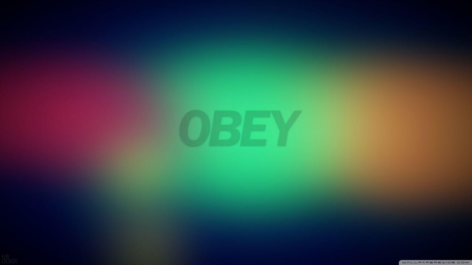 1600x900 Obey Brand And Logo Wallpaper