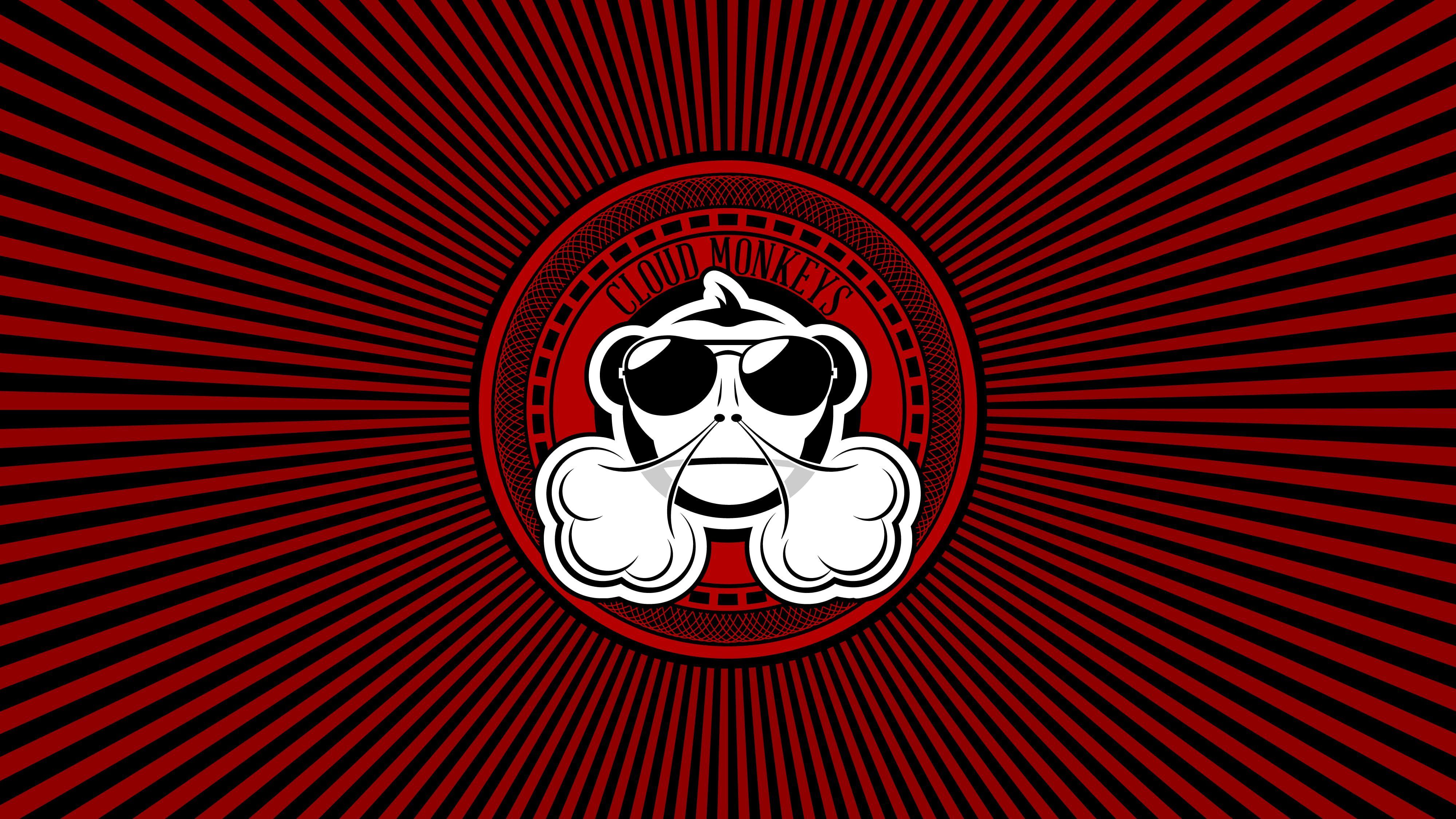 4000x2250 Cloud Monkeys logo, cloud monkeys, vape, Facebook HD wallpaper