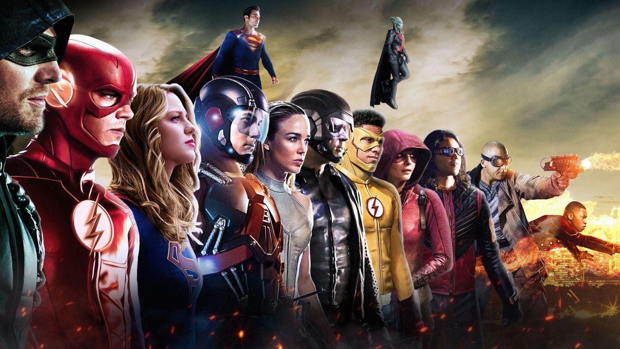 1280x720 Wallpaper DC Comics, Superheroes, DC TV Crossover, Arrow