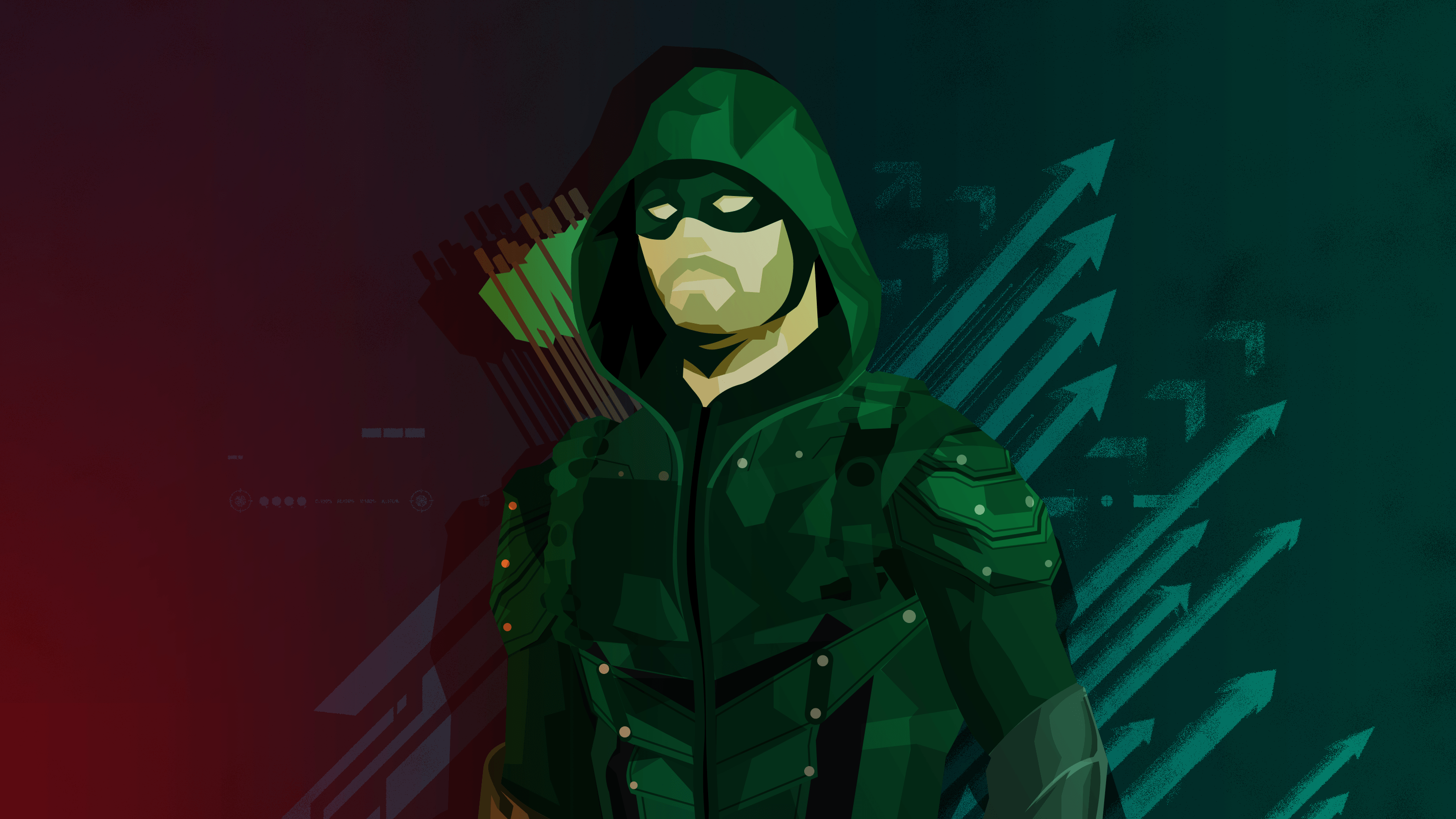 3000x1688 Green Arrow Phone Wallpaper