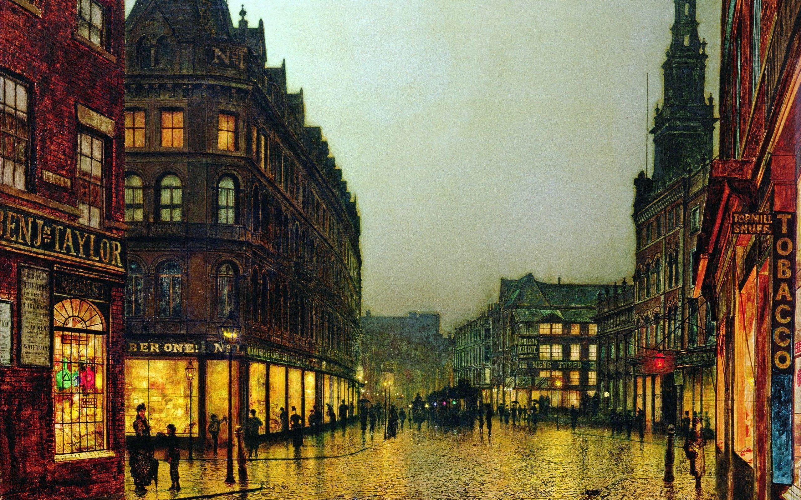 2560x1600 Painting City Wallpaper Photo 13496