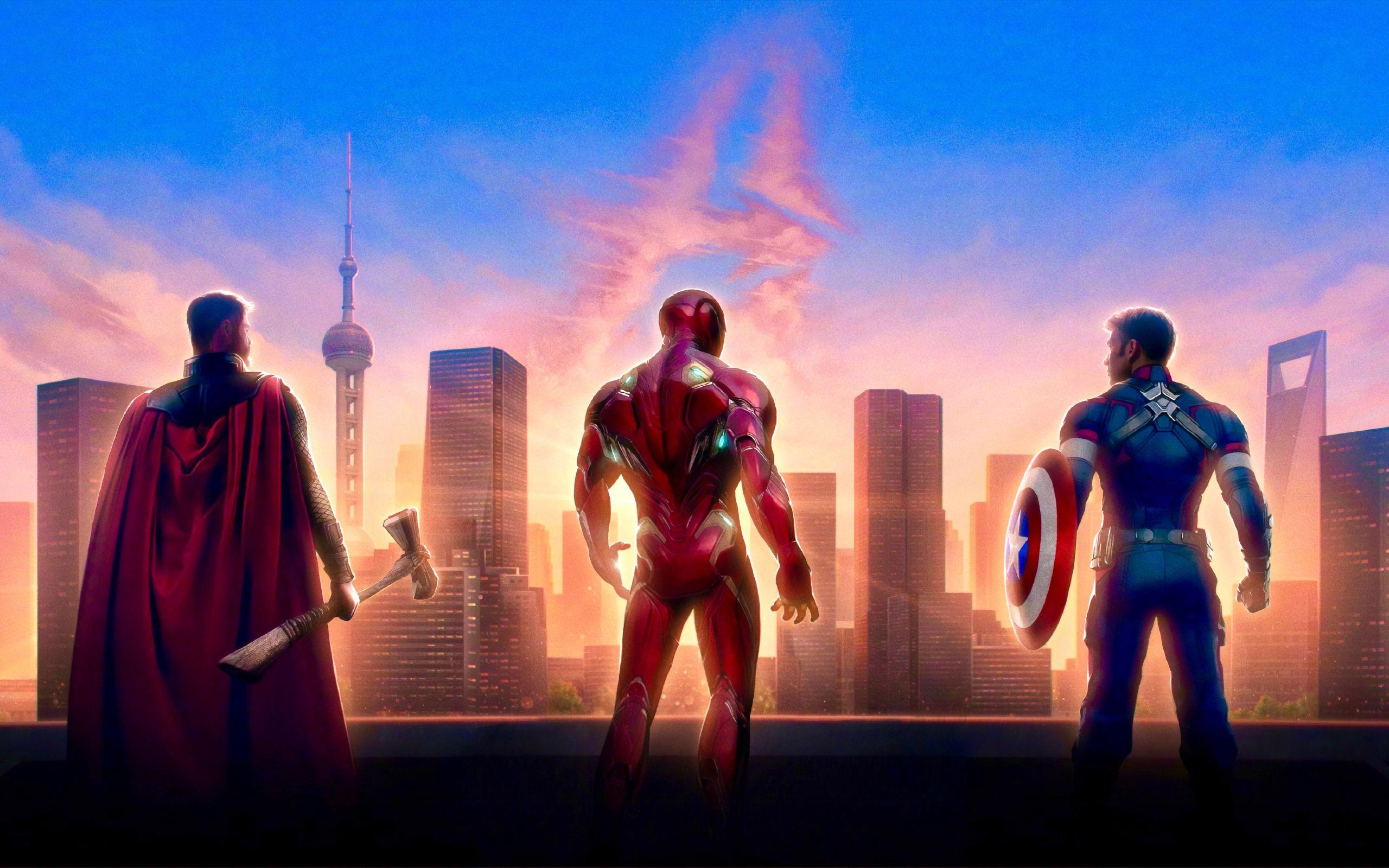 2560x1600 Wallpaper of Avengers EndGame, Captain America, Iron Man