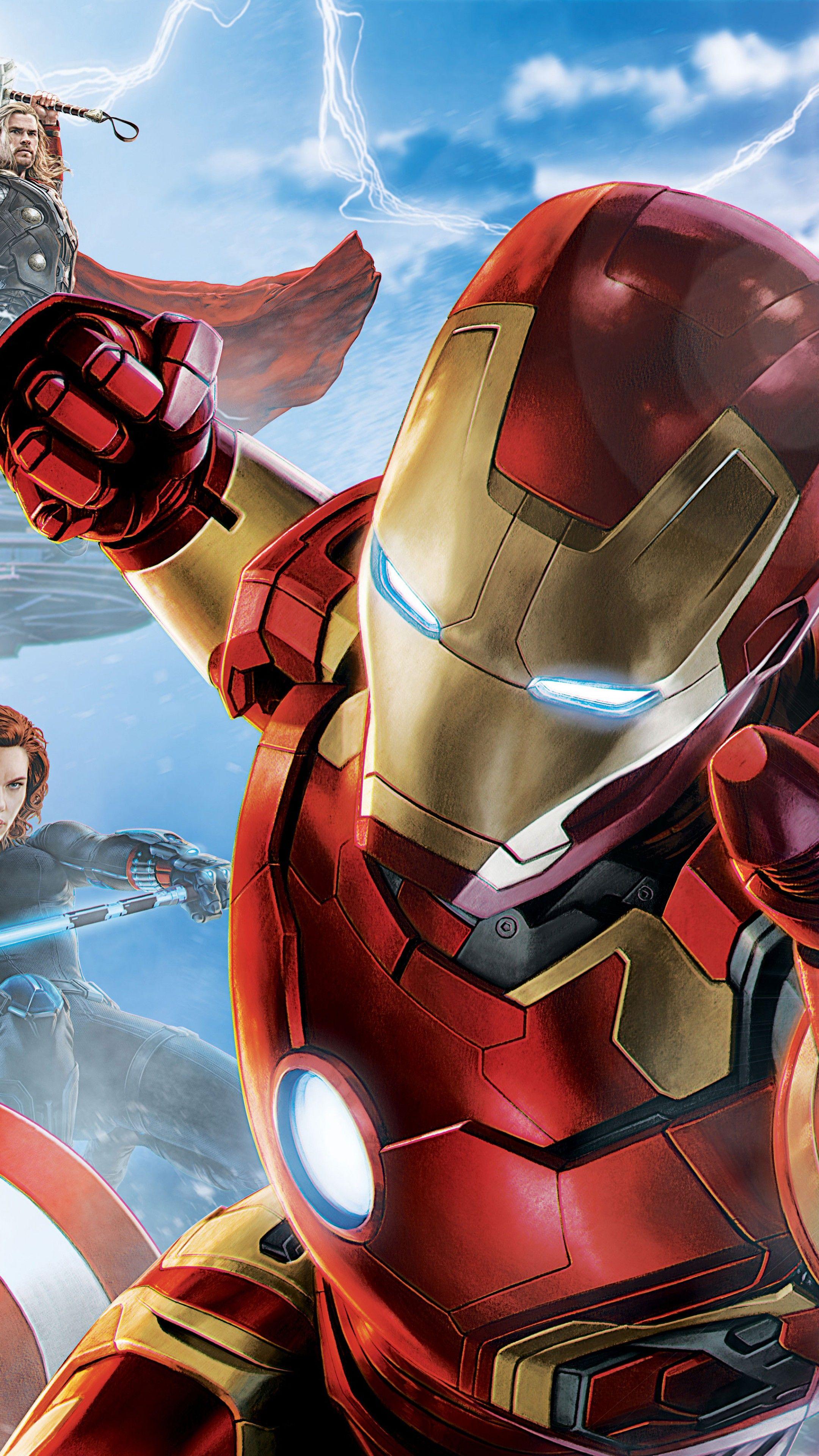 2160x3840 Iron Man Vs Hulk 4k Wallpaper